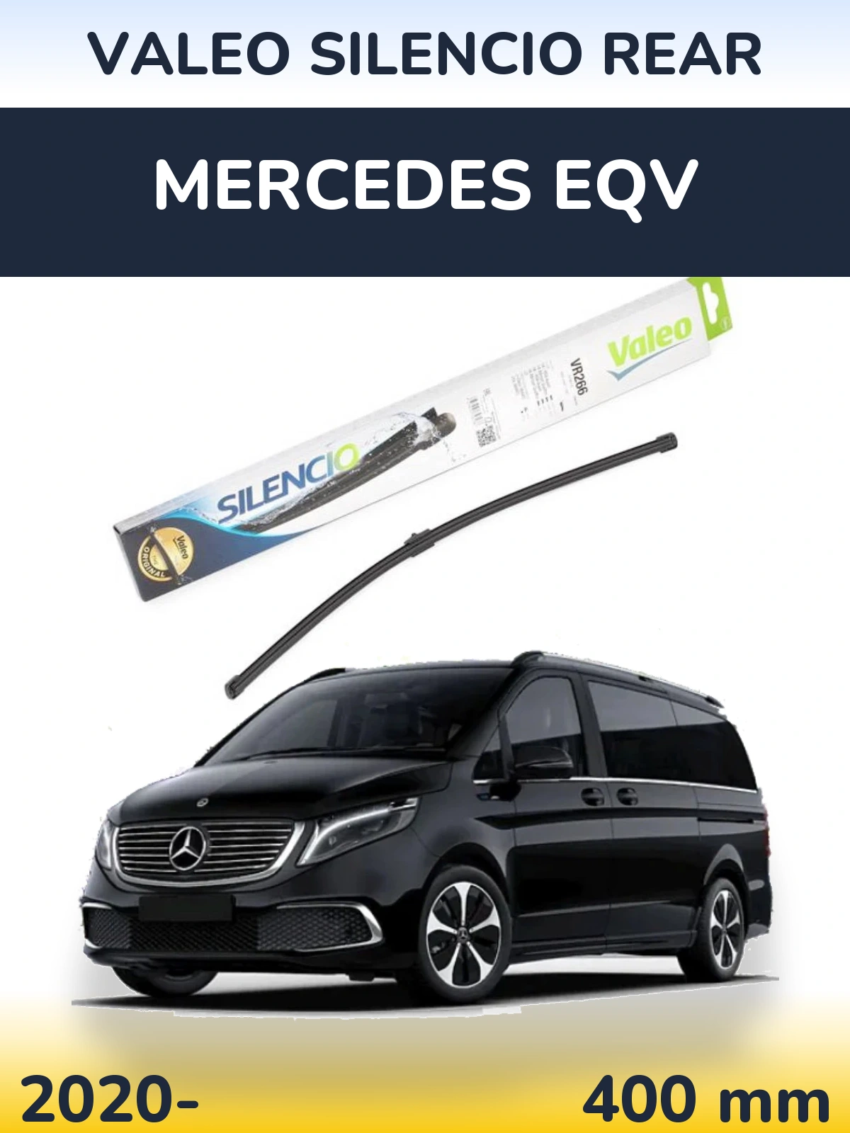 Задний дворник Valeo Silencio Rear 400 мм для Mercedes EQV 2020-2026