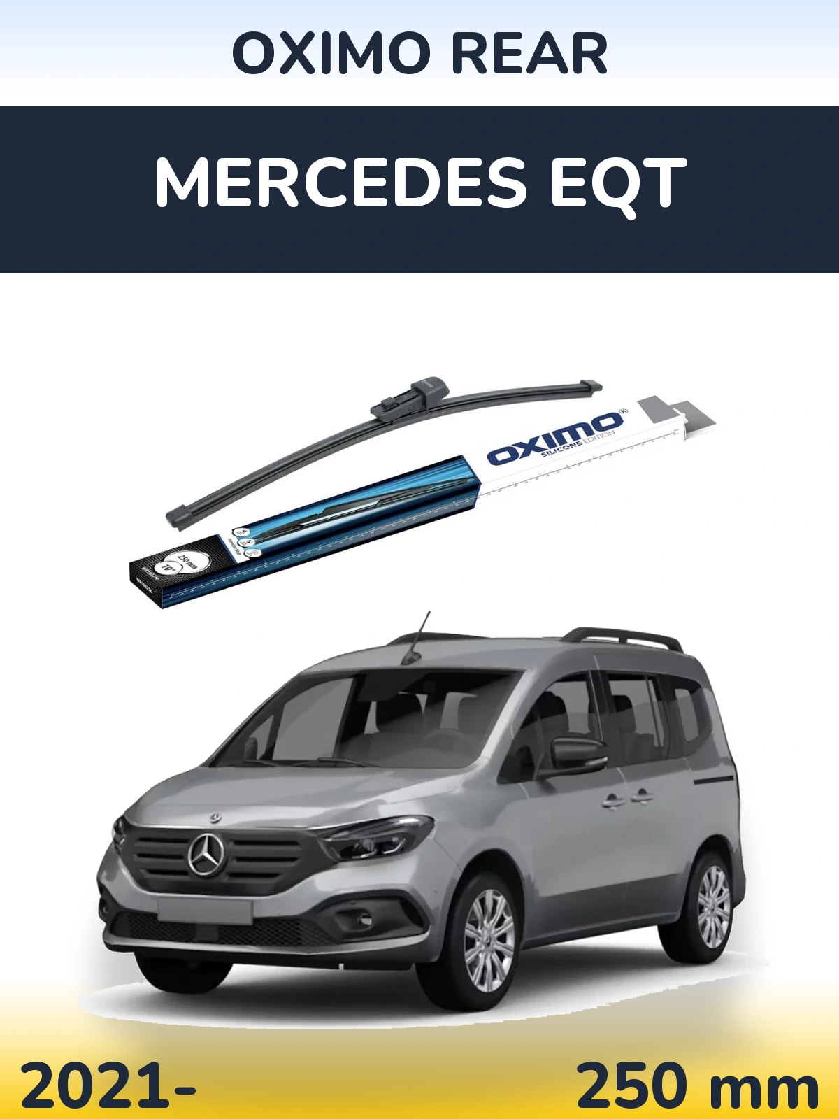 Задний дворник Oximo Rear 250 мм для Mercedes EQT 2021-2026