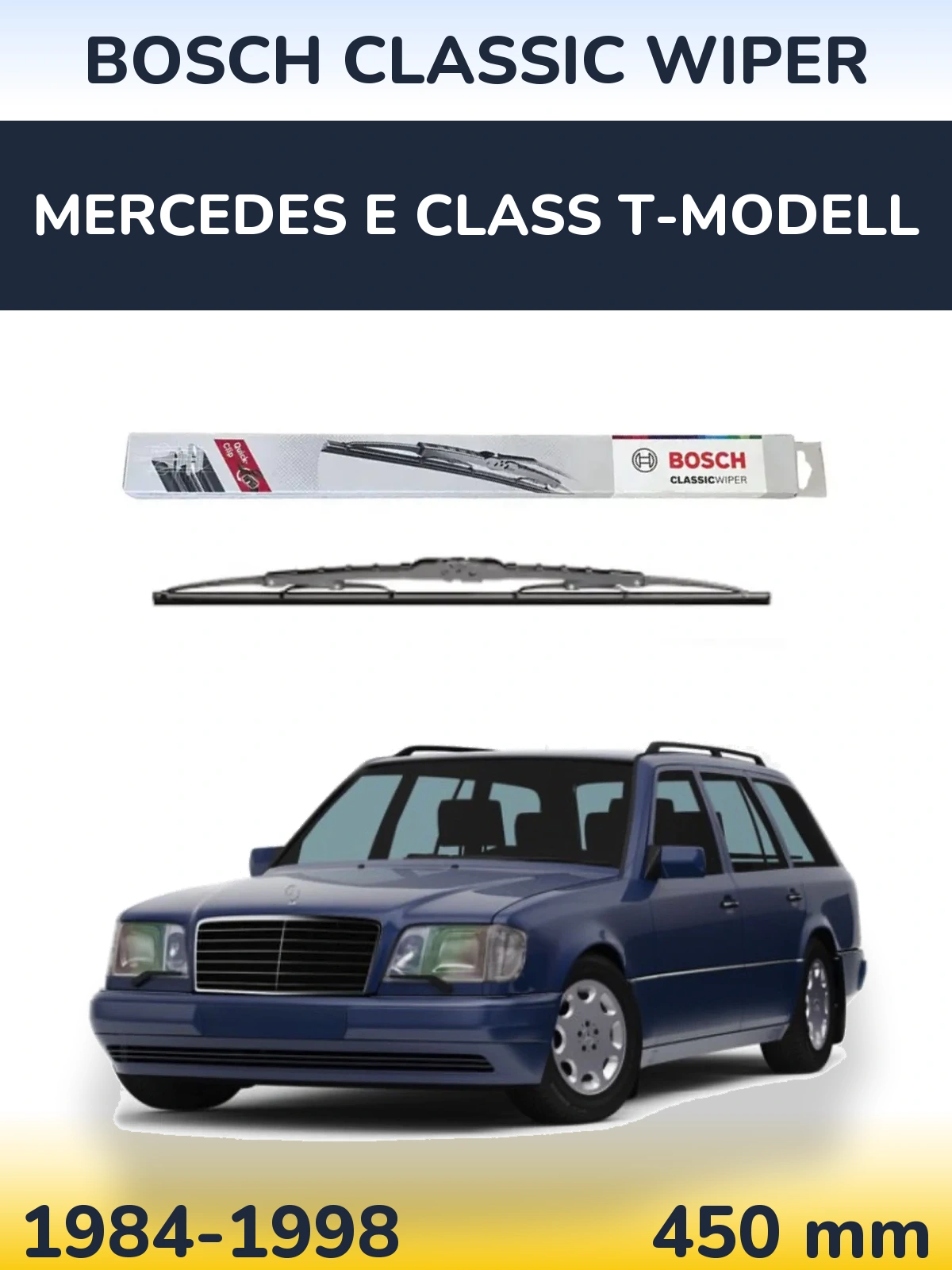 Tylna wycieraczka BOSCH Classic Wiper 450 mm do Mercedes Klasa E T-Modell 1984-1998