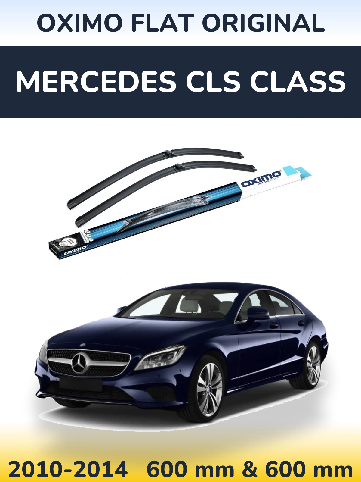 Komplet przednich wycieraczek Oximo Flat Original 600 & 600 mm do Mercedes Klasa CLS 2010-2014