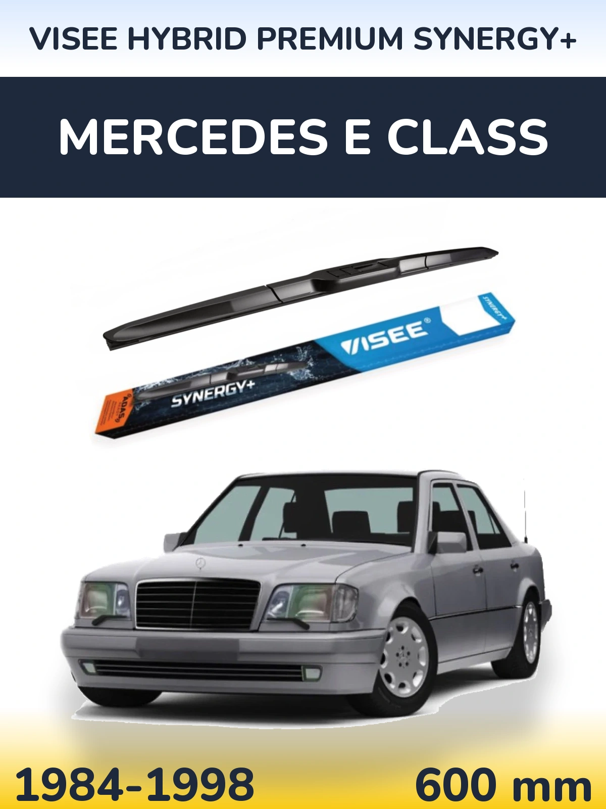 Передний дворник VISEE HYBRID PREMIUM SYNERGY+ 600 мм для Mercedes E Class 1984-1998