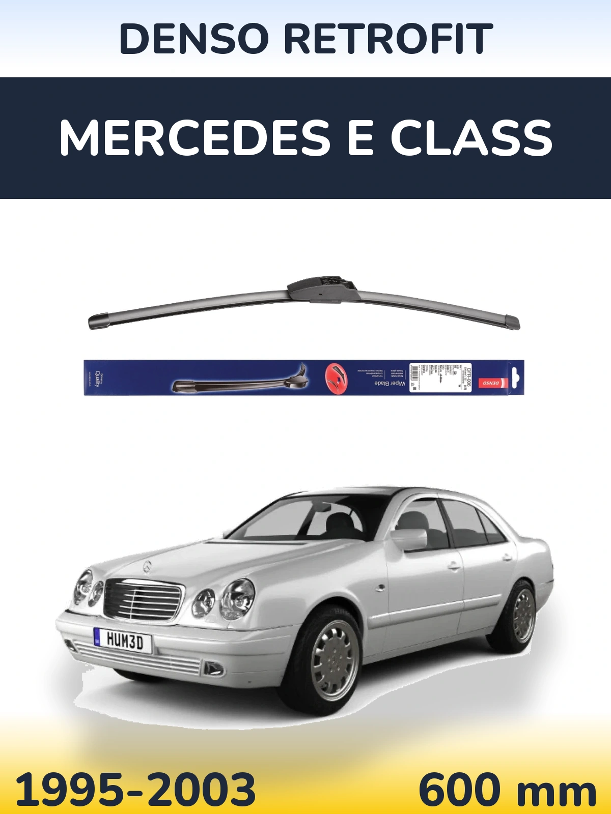 Передний дворник Denso Retrofit 600 мм для Mercedes E Class 1995-2003