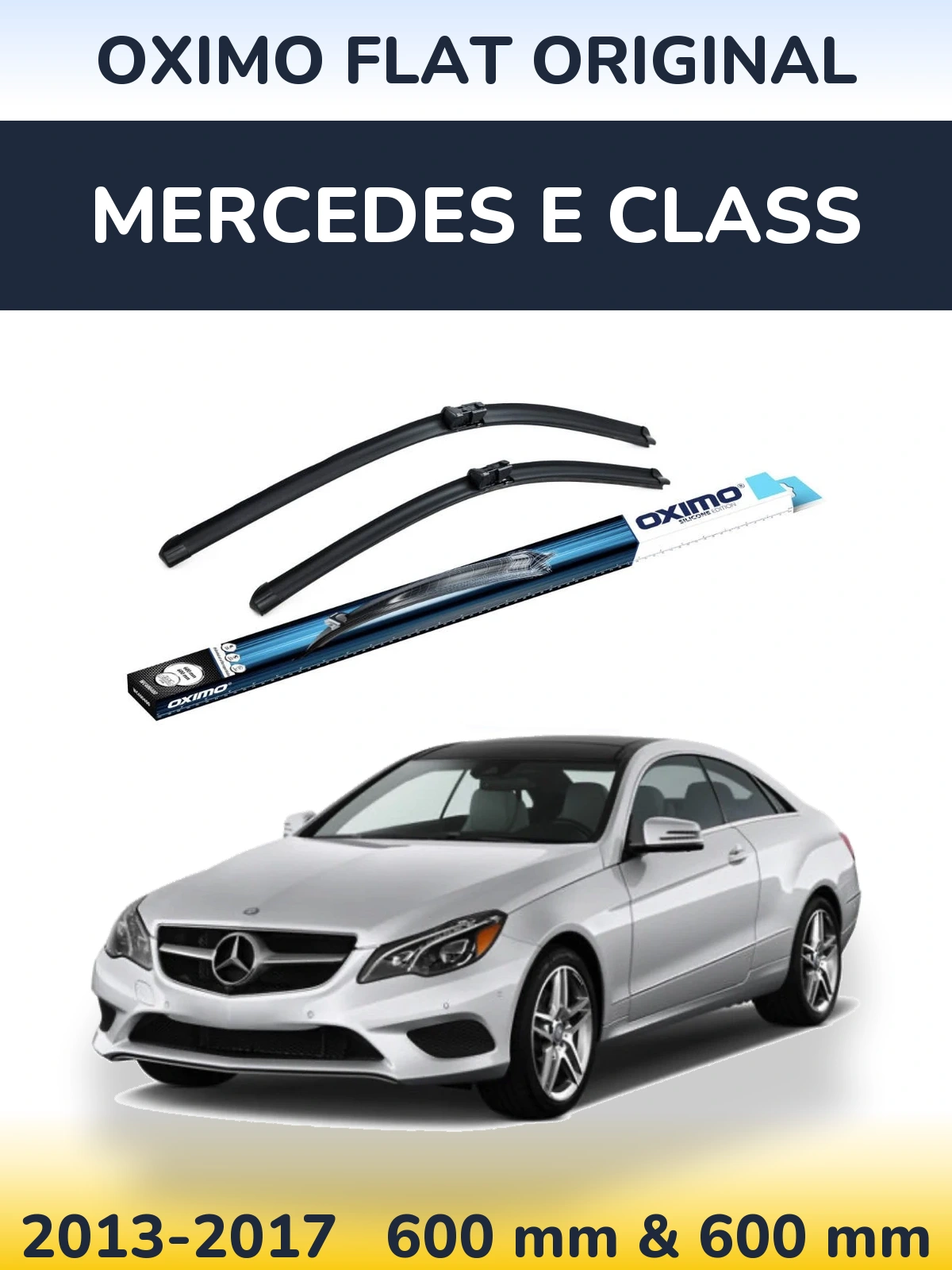 Komplet przednich wycieraczek Oximo Flat Original 600 & 600 mm do Mercedes Klasa E 2013-2017