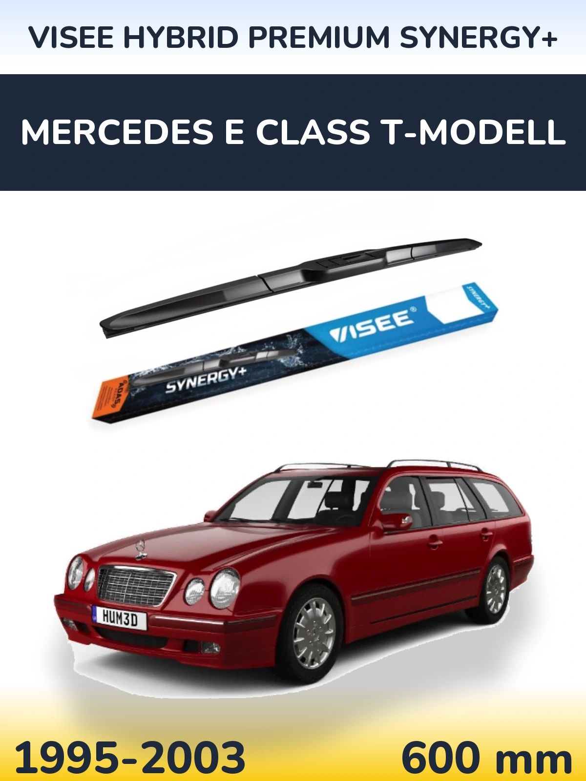 Przednia wycieraczka VISEE HYBRID PREMIUM SYNERGY+ 600 mm do Mercedes Klasa E T-Modell 1995-2003