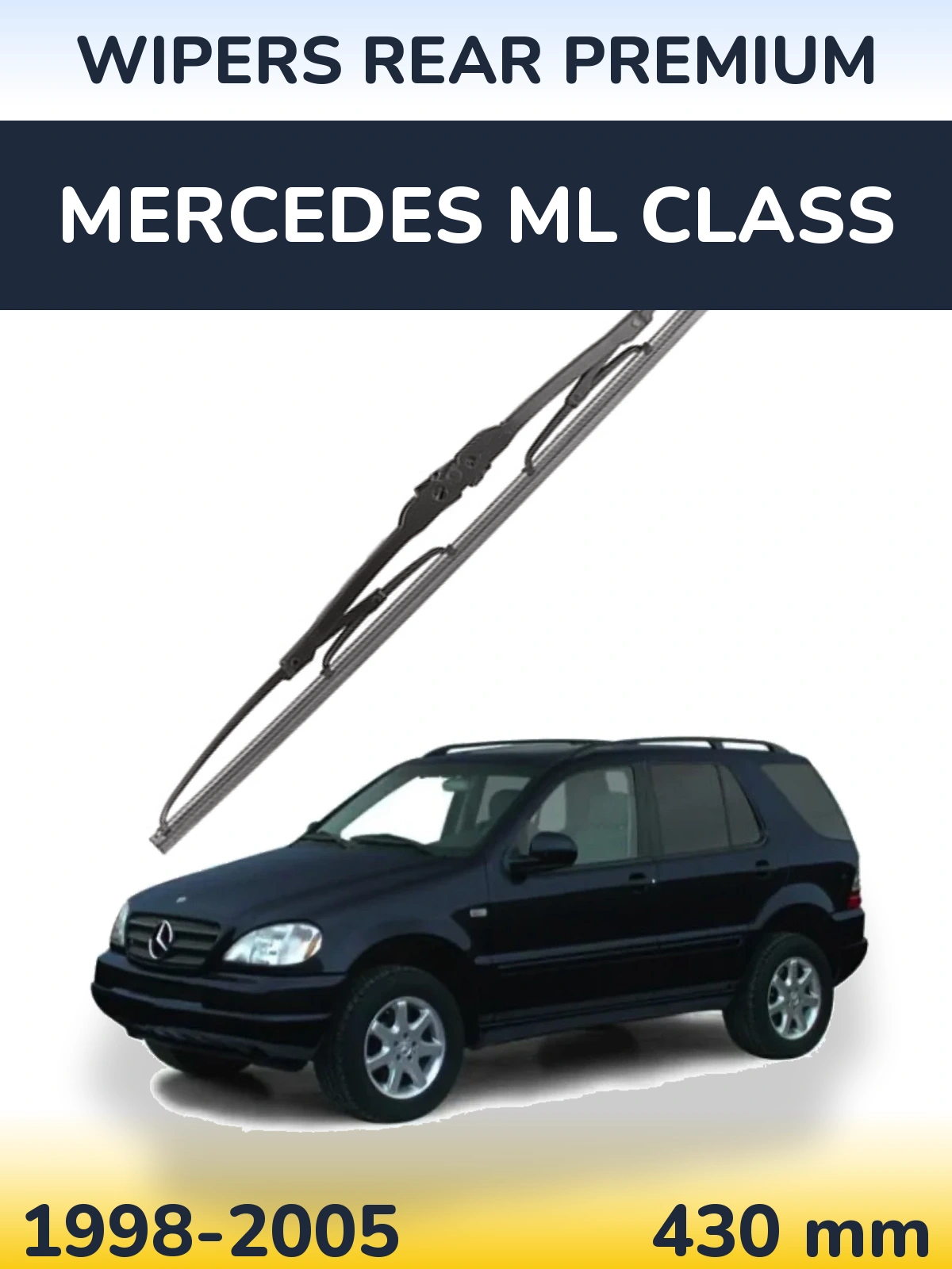Rear wiper blade WIPERS REAR PREMIUM 430 mm for Mercedes ML Class 1998-2005