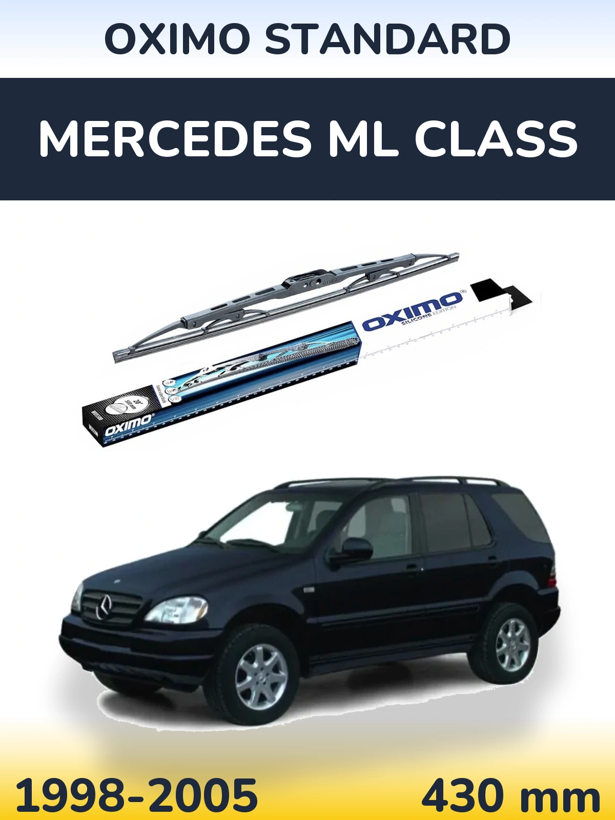 Rear wiper blade Oximo Standard 425 mm for Mercedes ML Class 1998-2005