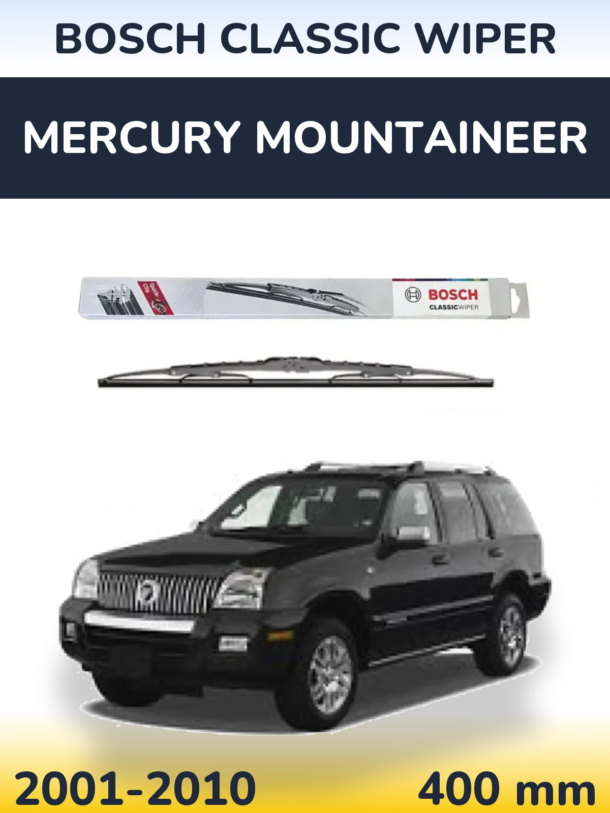 Задний дворник BOSCH Classic Wiper 400 мм для Mercury Mountaineer 2001-2010