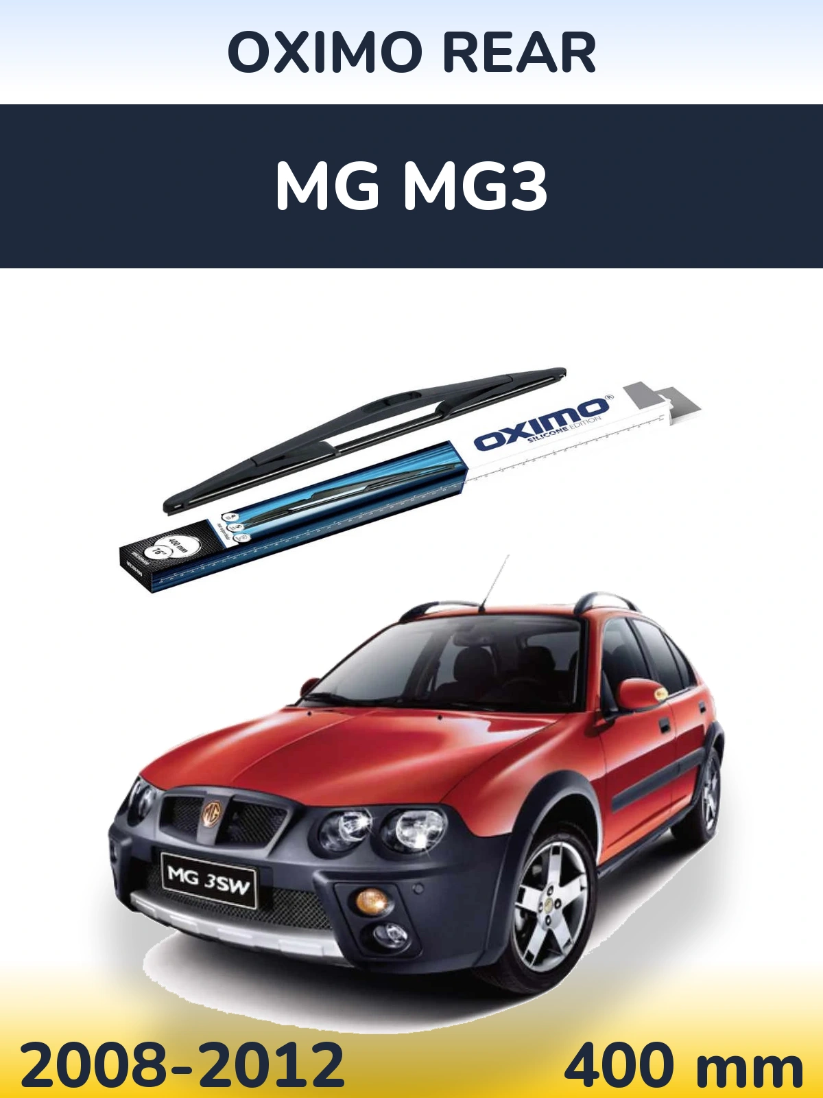 Задня щітка Oximo Rear 400 мм для MG MG3 2008-2012
