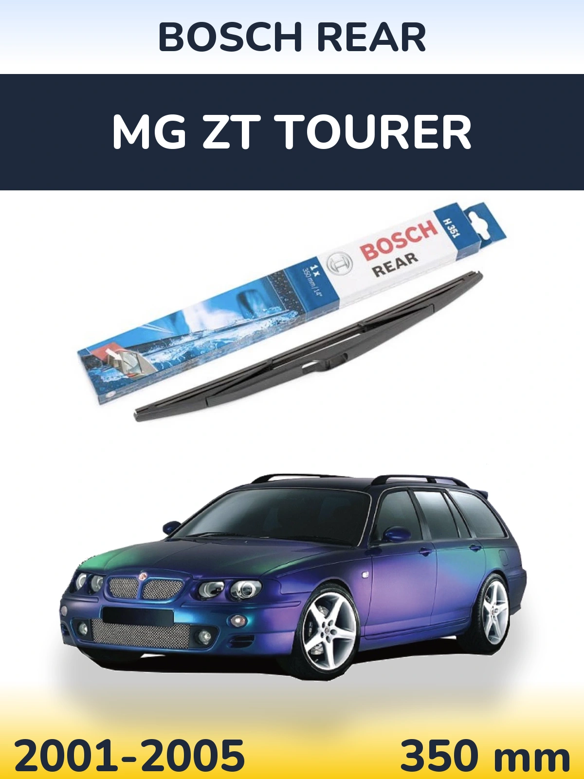 Tylna wycieraczka BOSCH Rear 350 mm do MG ZT Tourer 2001-2005