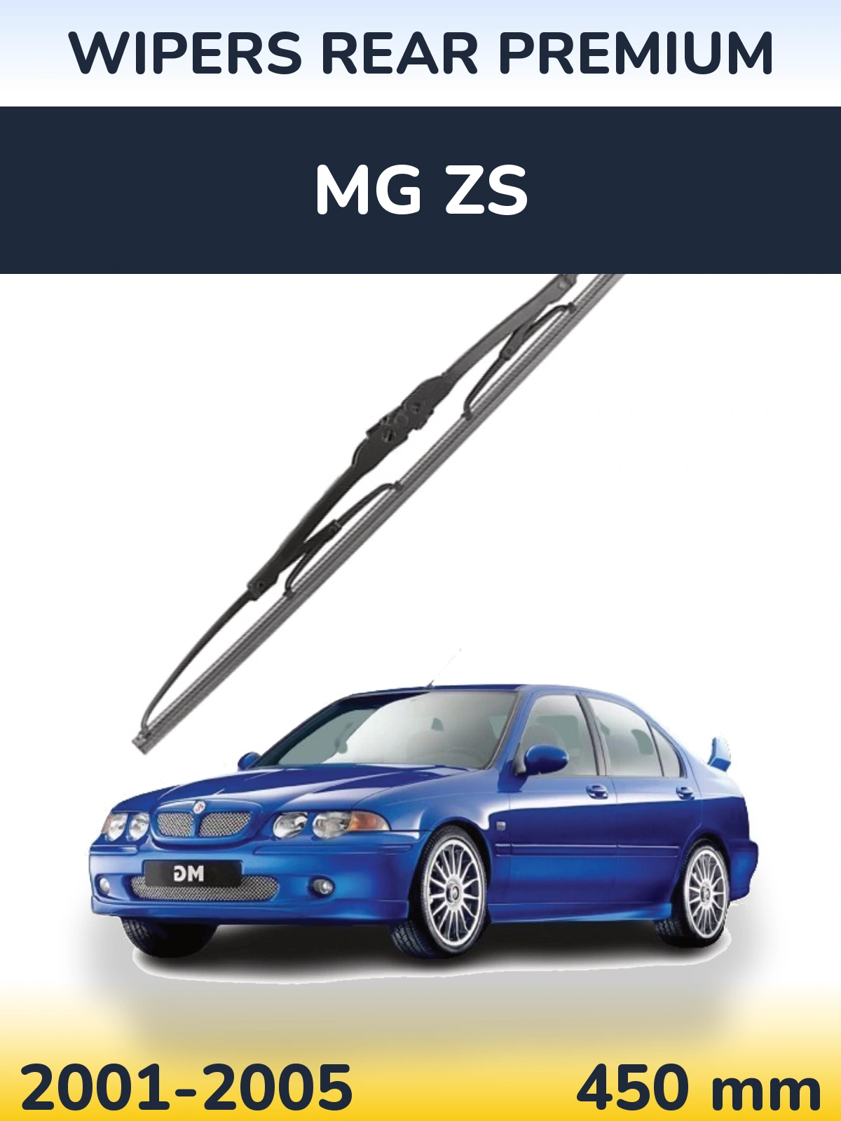 Rear wiper blade WIPERS REAR PREMIUM 450 mm for MG ZS 2001-2005