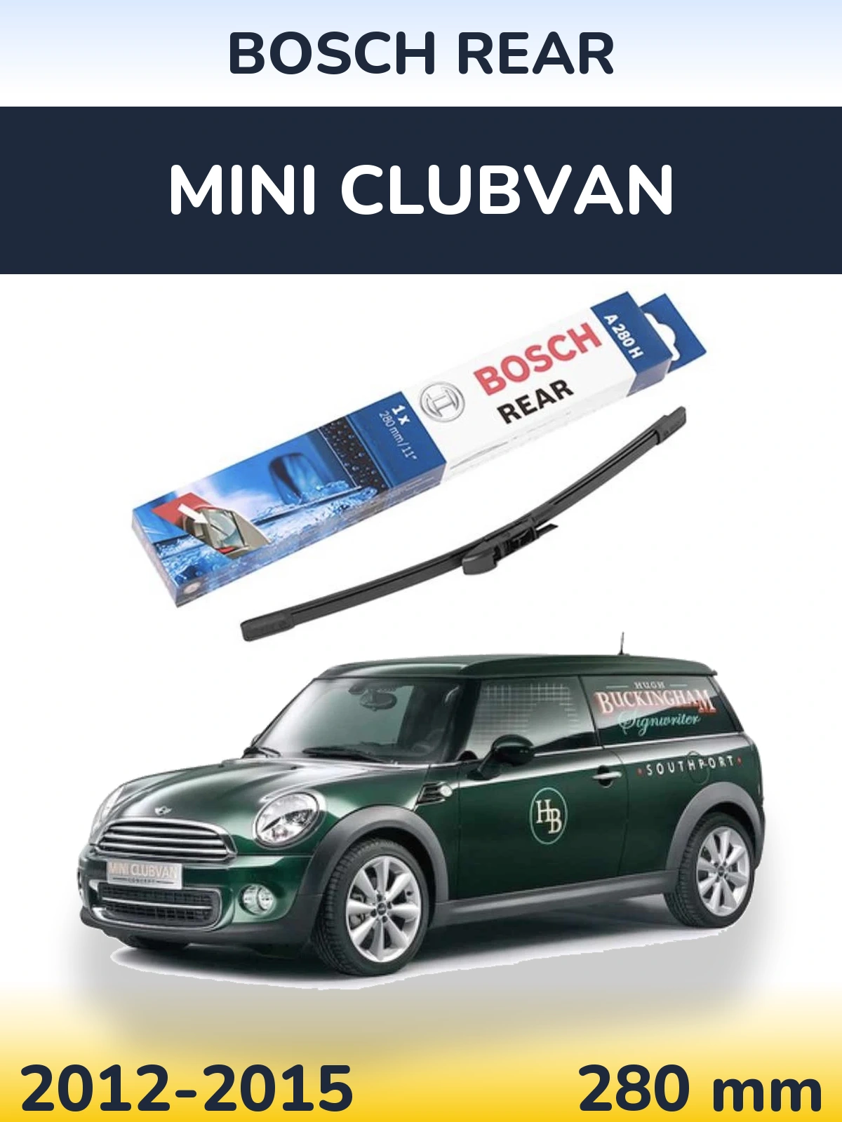 Задний дворник BOSCH Rear 280 мм для MINI Clubvan 2012-2015
