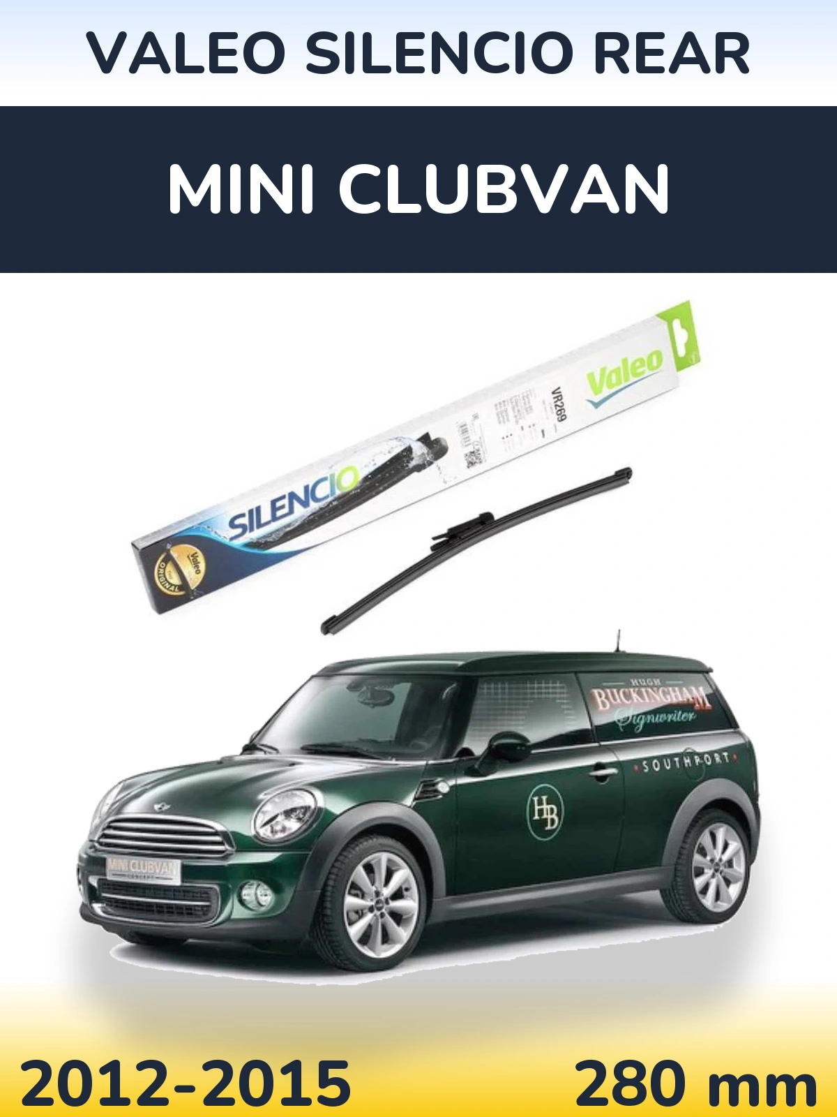 Задний дворник Valeo Silencio Rear 280 мм для MINI Clubvan 2012-2015