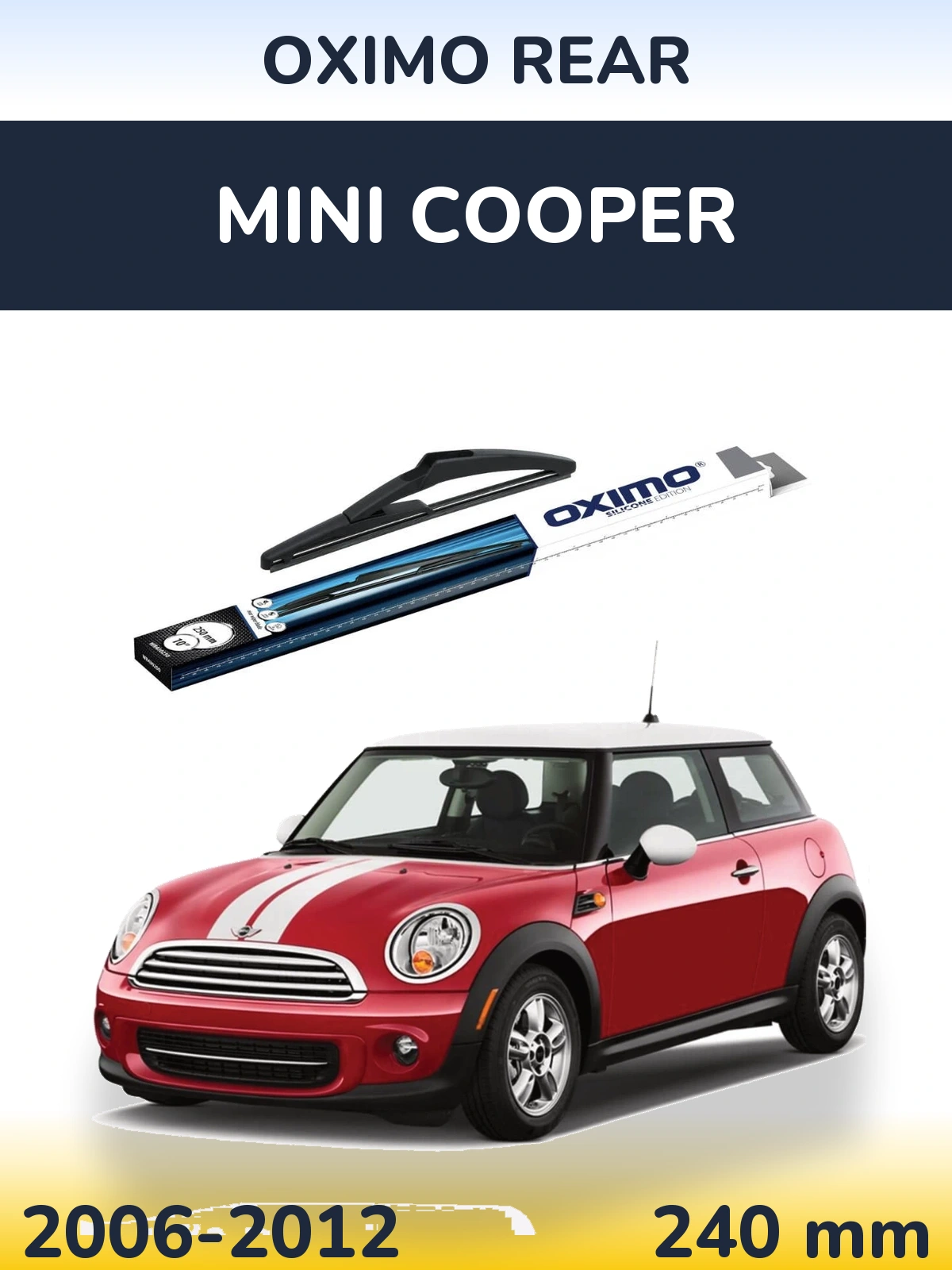 Rear wiper blade Oximo Rear 250 mm for MINI Cooper 2006-2012