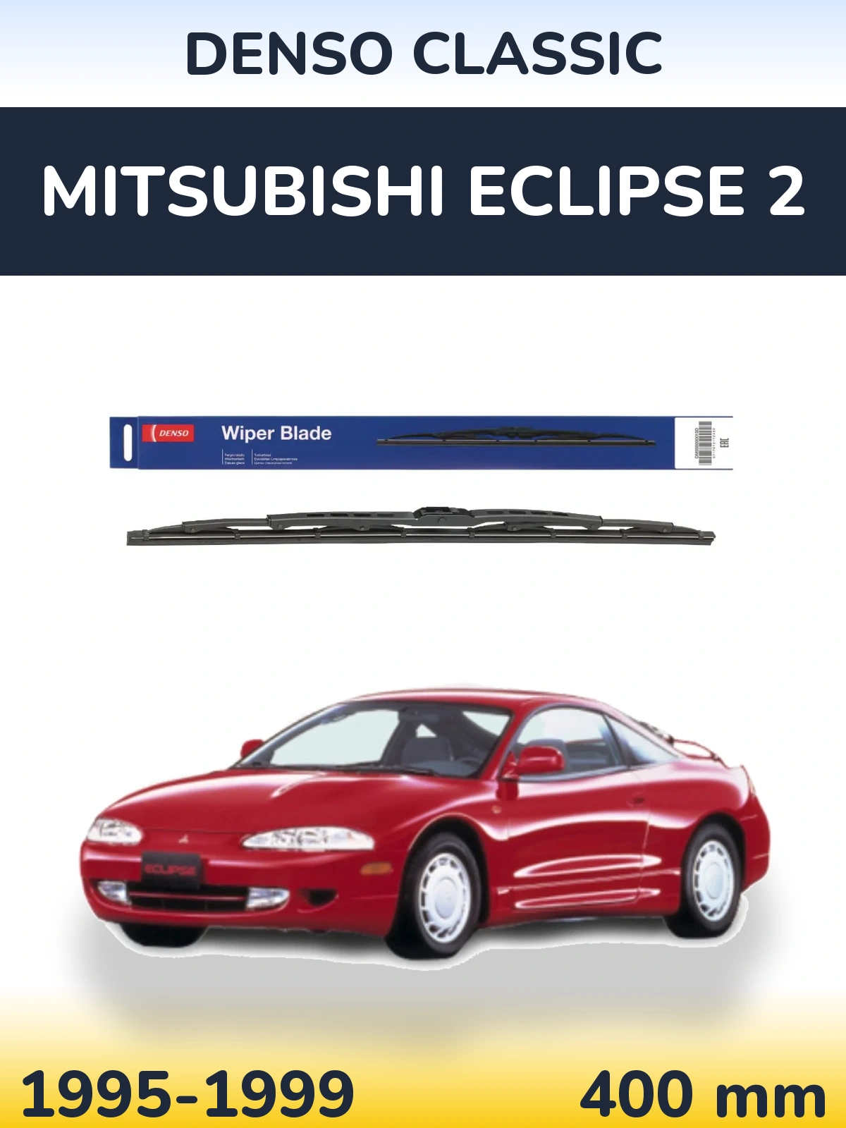 Tylna wycieraczka Denso Classic 400 mm do Mitsubishi Eclipse 2 1995-1999