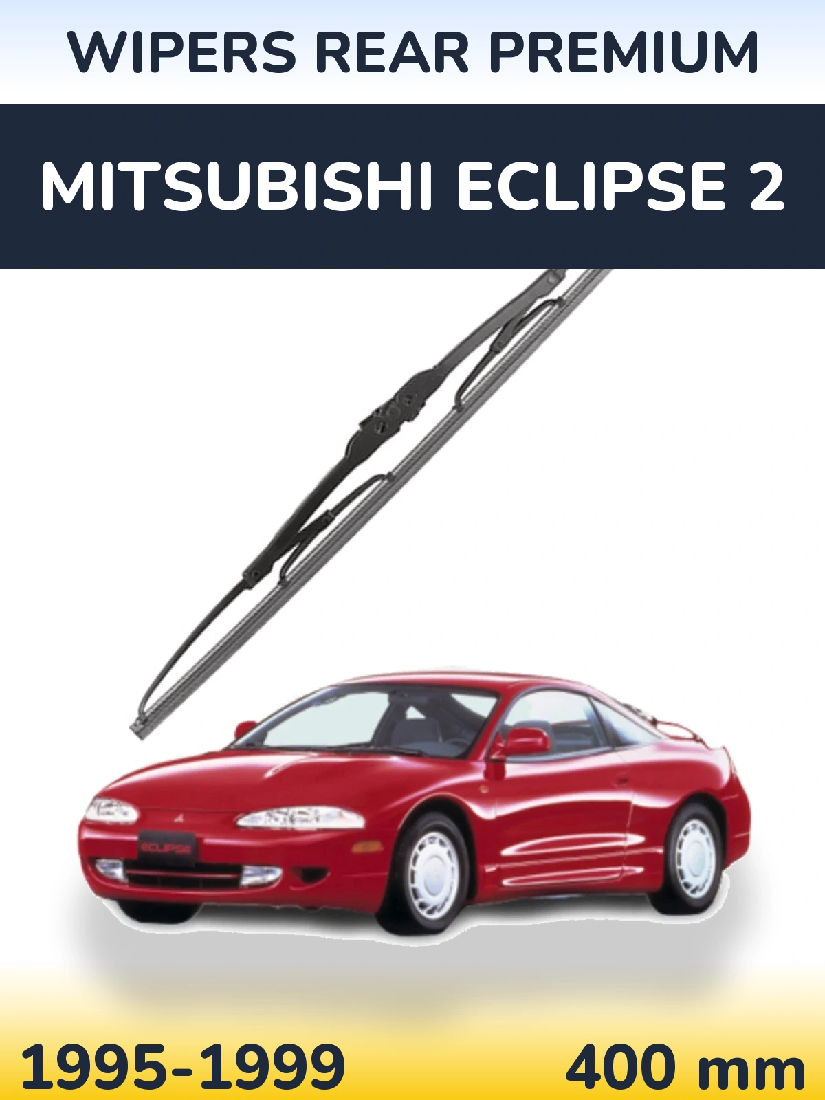 Задний дворник WIPERS REAR PREMIUM 400 мм для Mitsubishi Eclipse 2 1995-1999