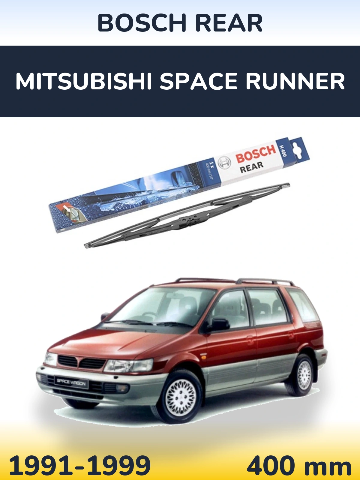 Tylna wycieraczka BOSCH Rear 400 mm do Mitsubishi Space Runner 1991-1999