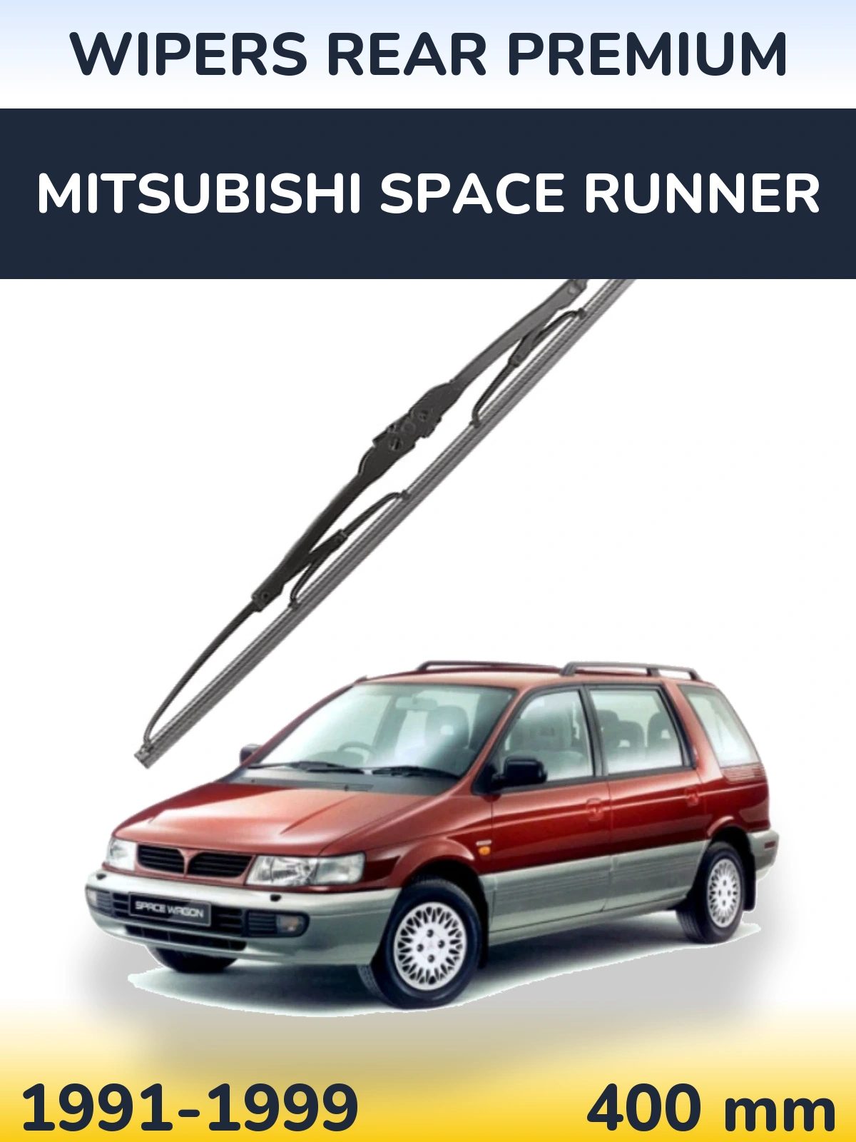 Tylna wycieraczka WIPERS REAR PREMIUM 400 mm do Mitsubishi Space Runner 1991-1999