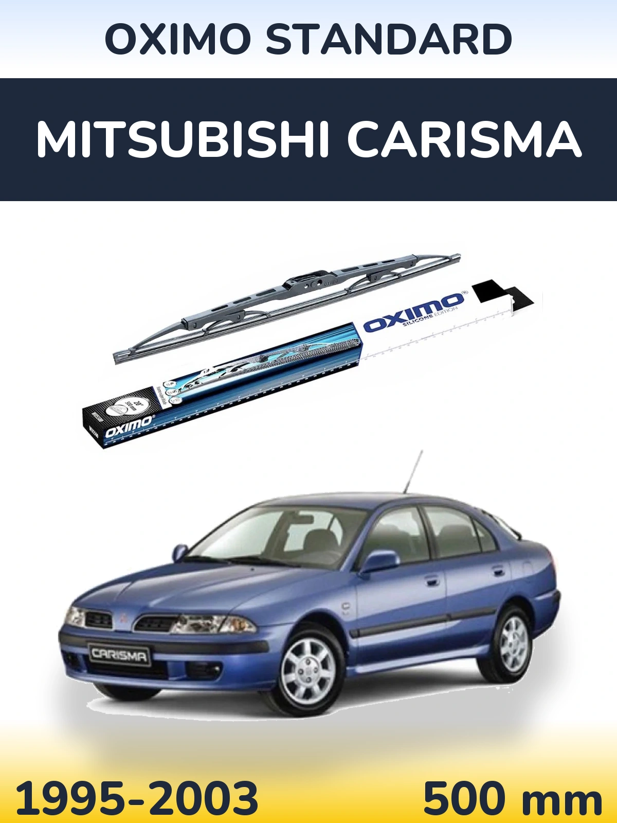 Rear wiper blade Oximo Standard 500 mm for Mitsubishi Carisma 1995-2003