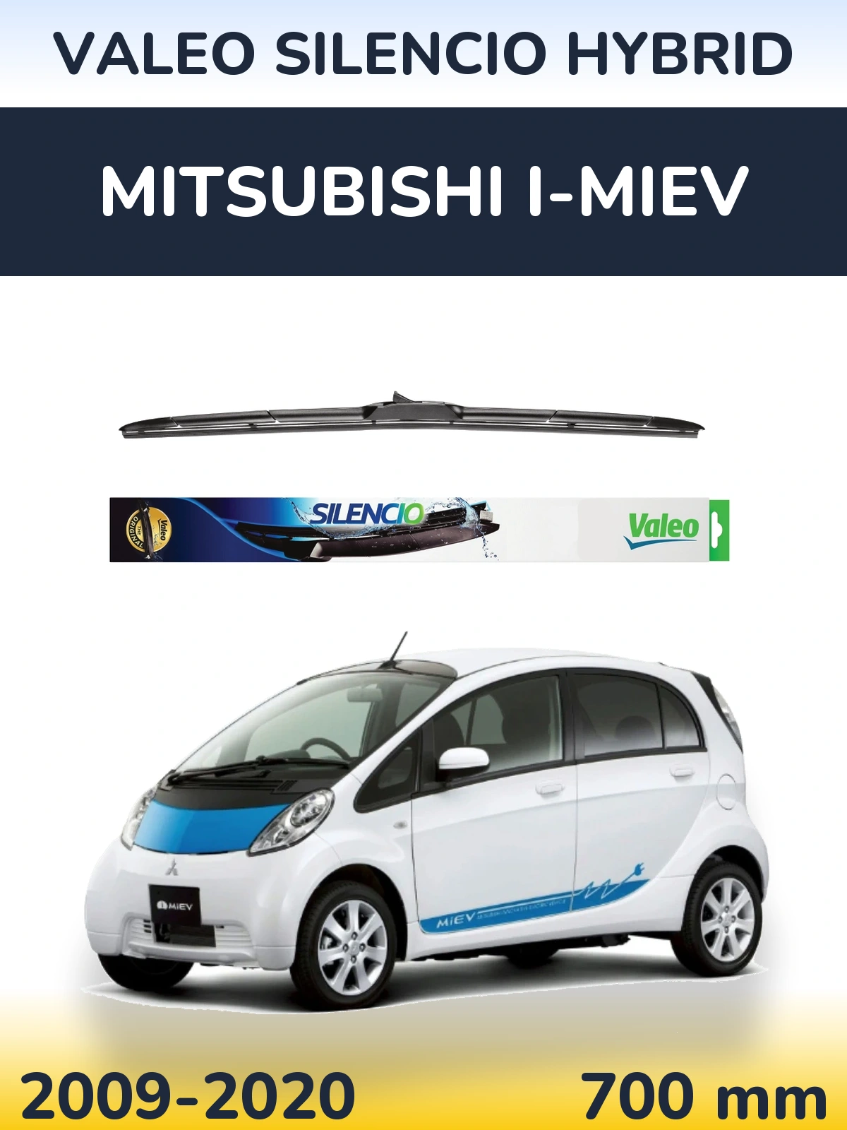 Przednia wycieraczka Valeo Silencio Hybrid 700 mm do Mitsubishi i-MiEV 2009-2020