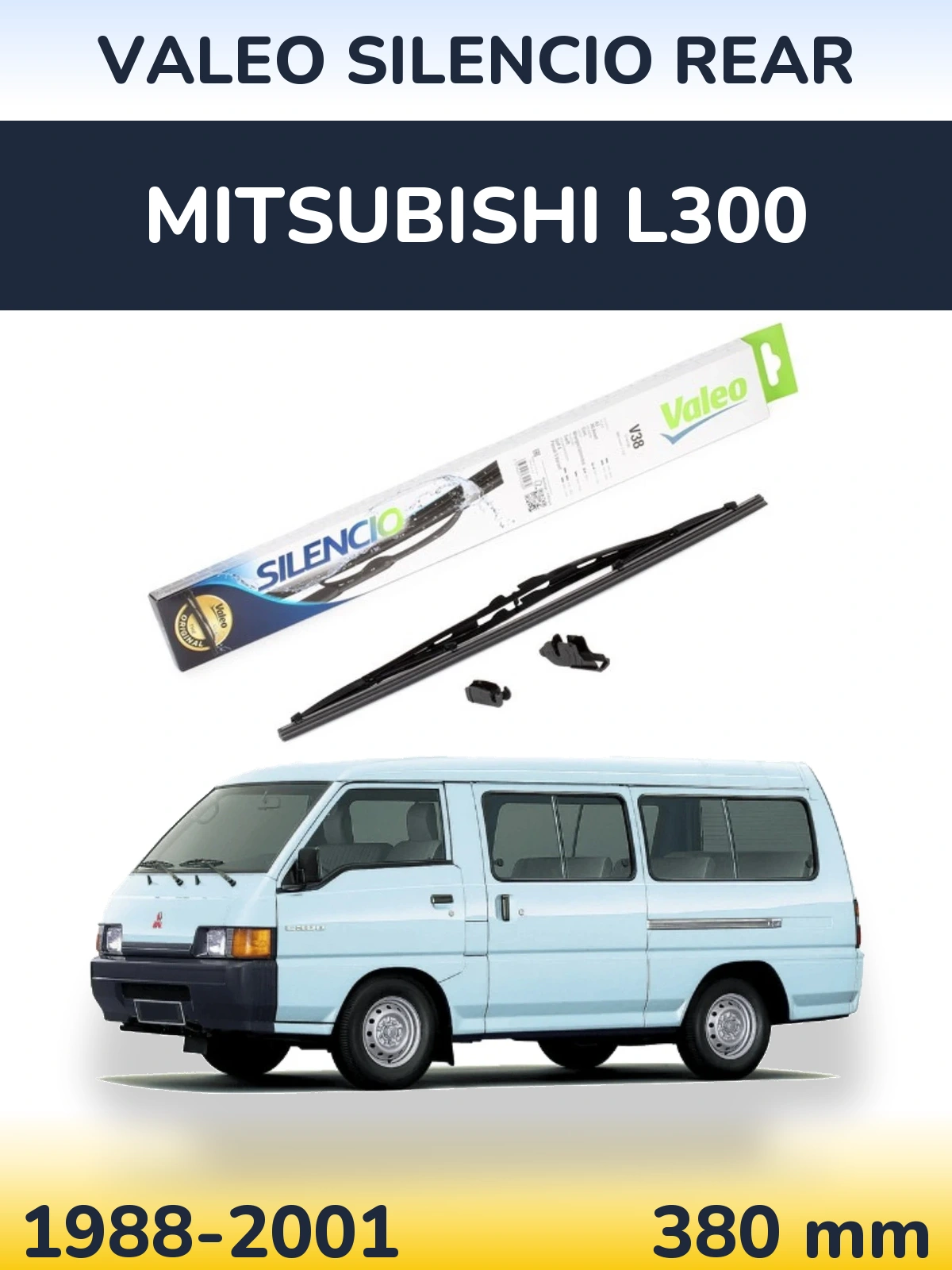 Tylna wycieraczka Valeo Silencio Rear 380 mm do Mitsubishi L300 1988-2001
