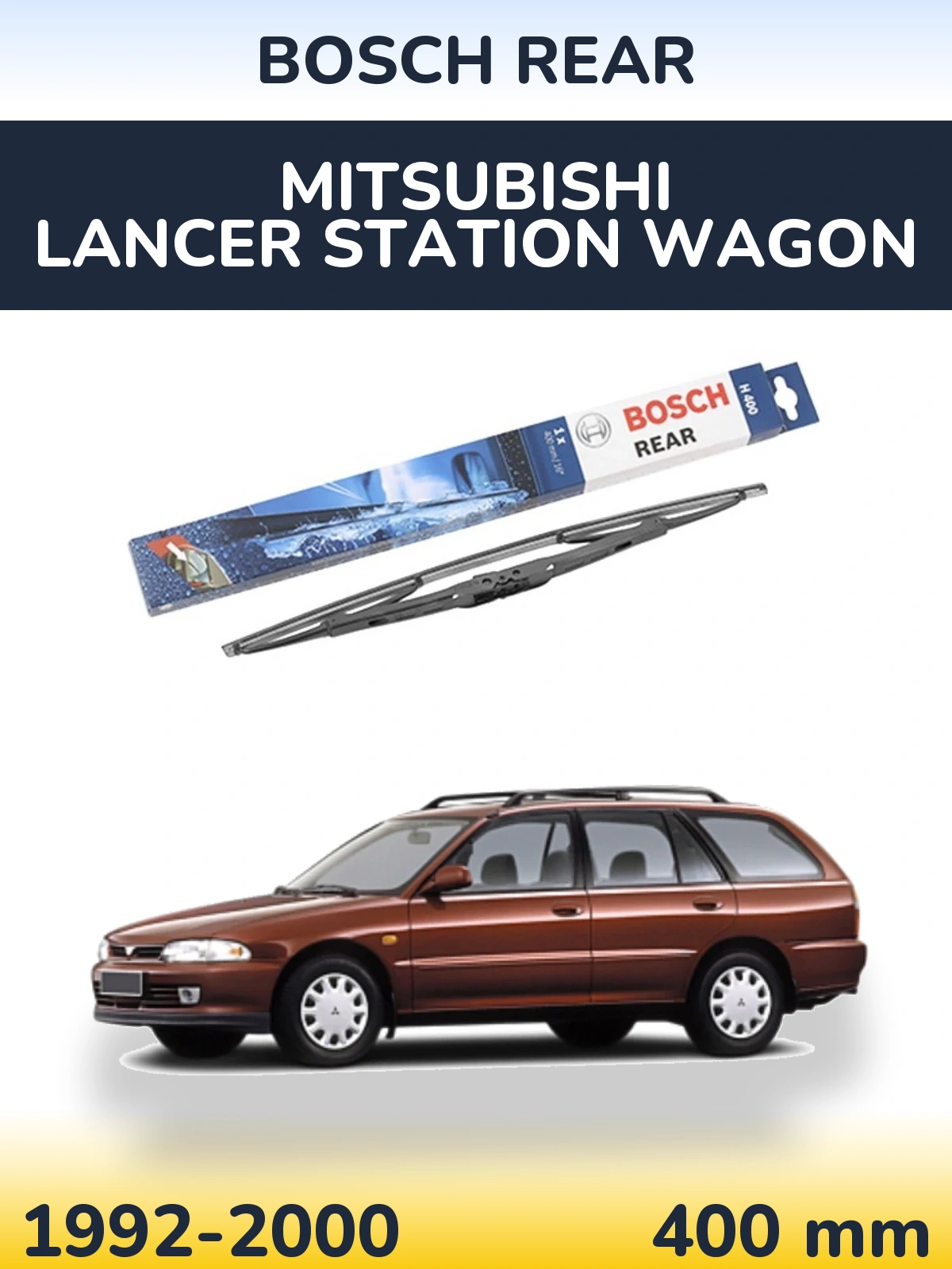 Задний дворник BOSCH Rear 400 мм для Mitsubishi Lancer Station Wagon 1992-2000