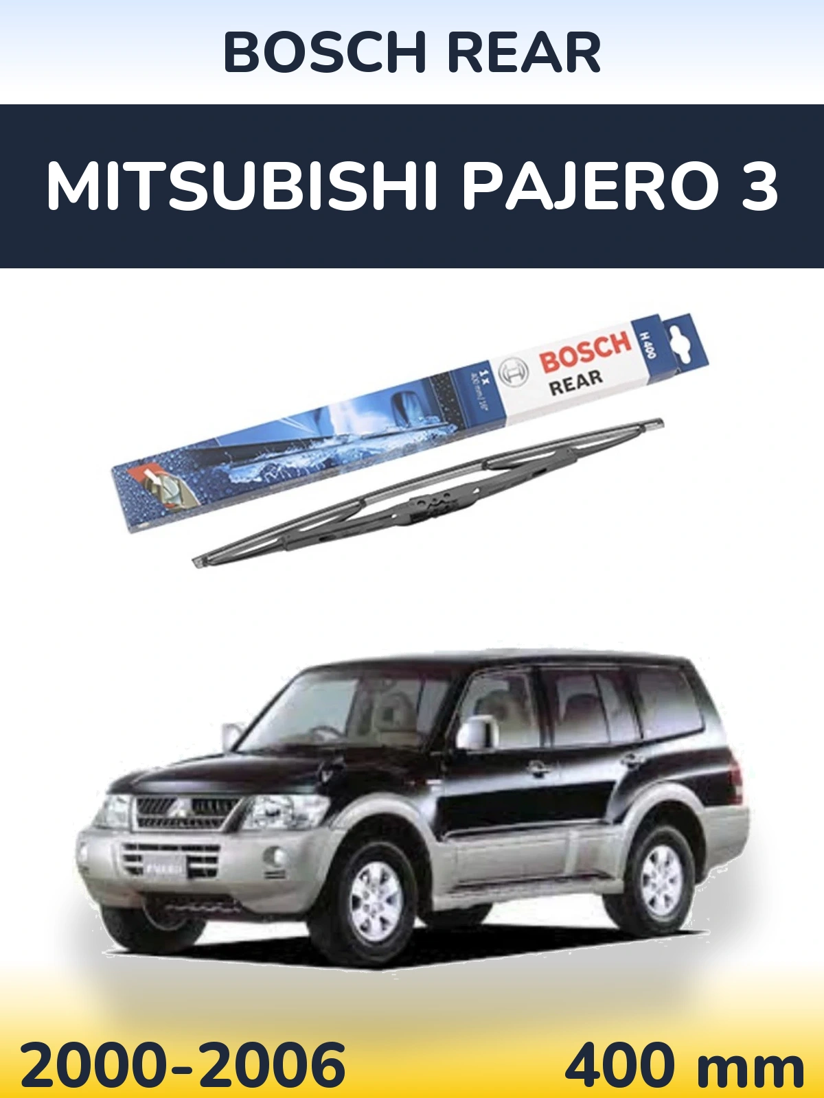 Tylna wycieraczka BOSCH Rear 400 mm do Mitsubishi Pajero 3 2000-2006
