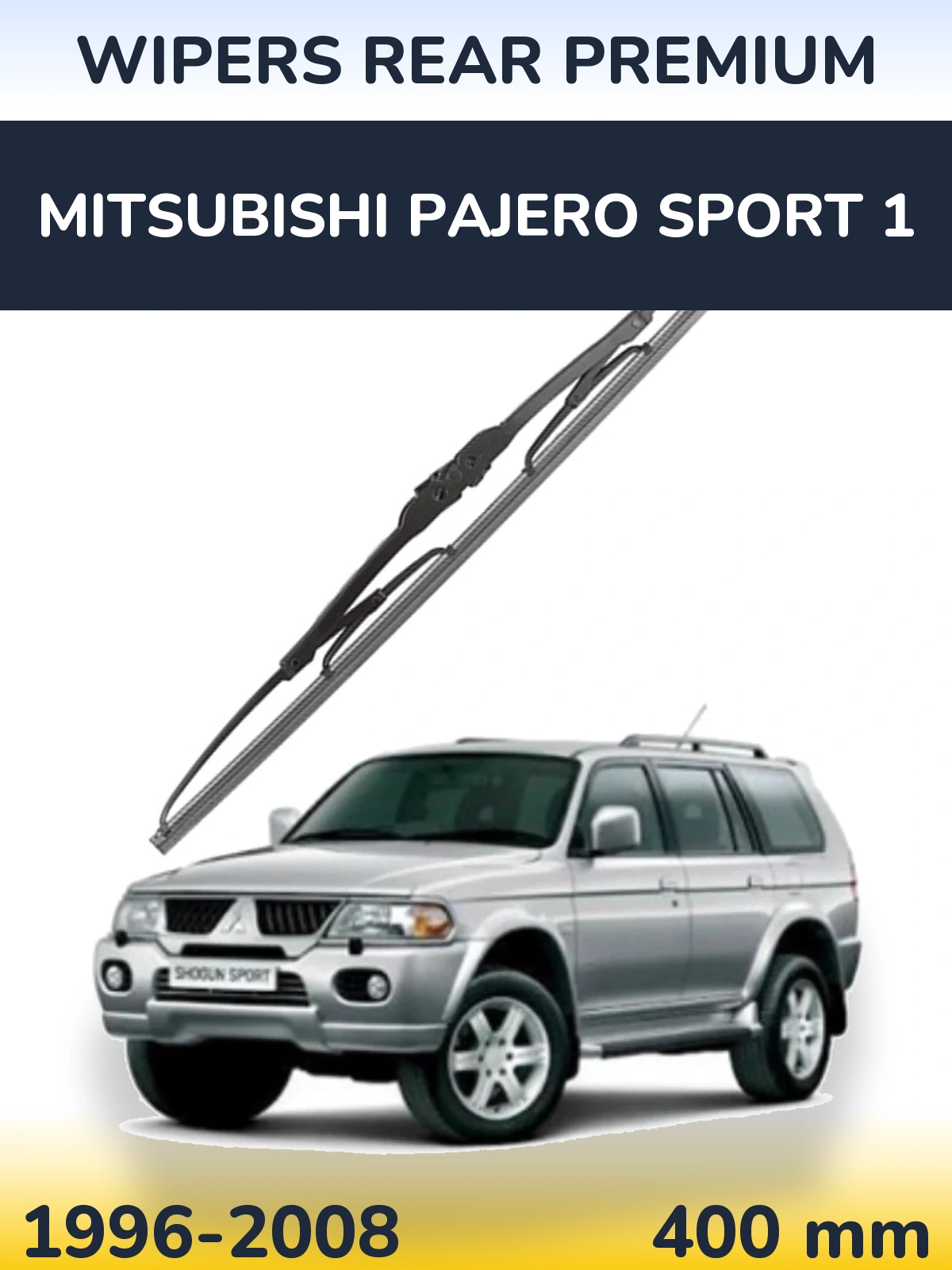 Tylna wycieraczka WIPERS REAR PREMIUM 400 mm do Mitsubishi Pajero Sport 1 1996-2008