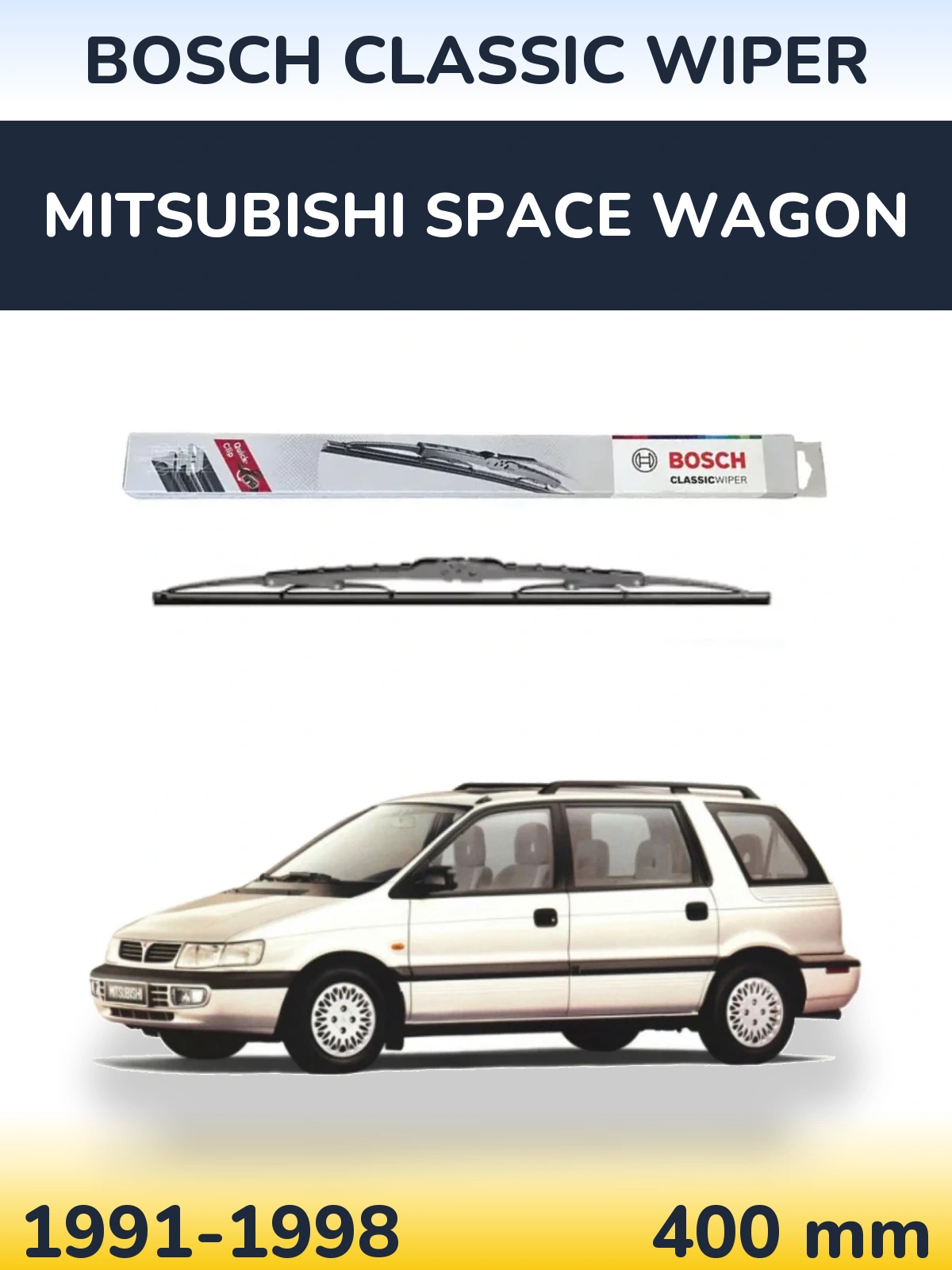 Tylna wycieraczka BOSCH Classic Wiper 400 mm do Mitsubishi Space Wagon 1991-1998