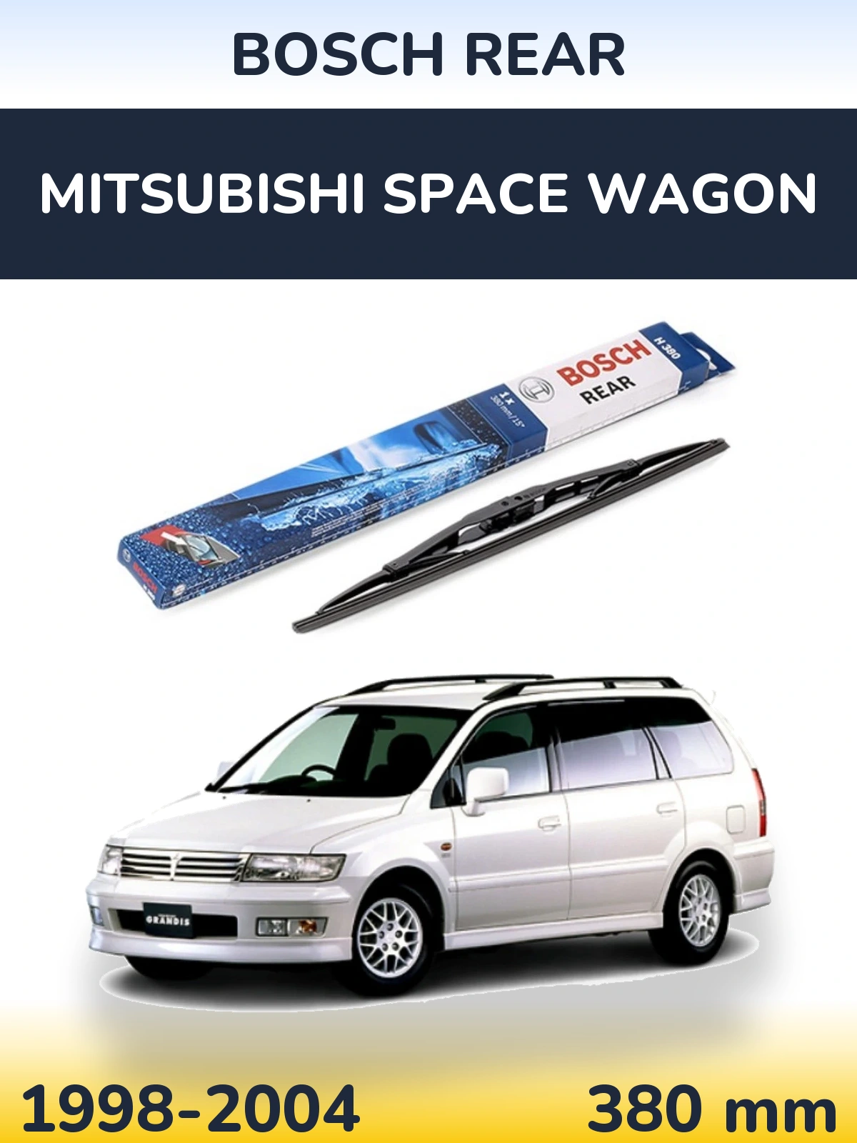 Tylna wycieraczka BOSCH Rear 380 mm do Mitsubishi Space Wagon 1998-2004