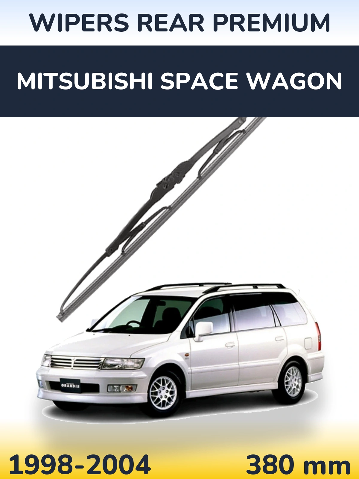 Tylna wycieraczka WIPERS REAR PREMIUM 380 mm do Mitsubishi Space Wagon 1998-2004