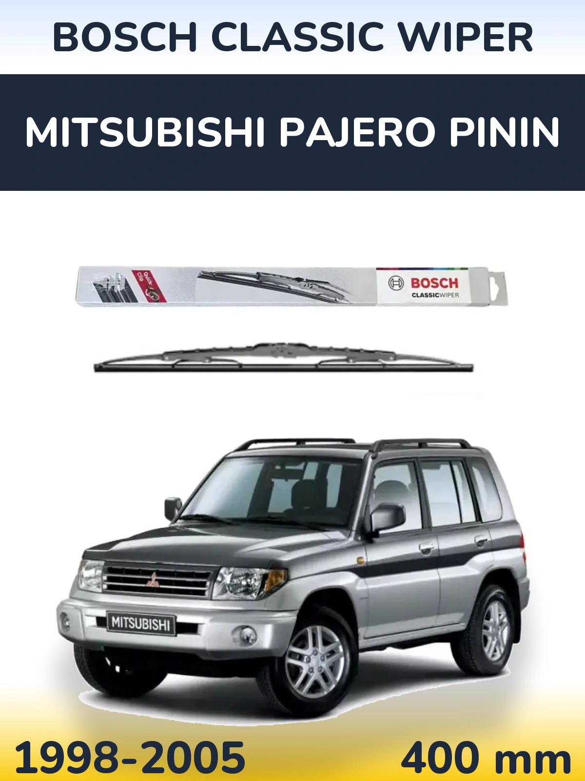 Tylna wycieraczka BOSCH Classic Wiper 400 mm do Mitsubishi Pajero Pinin 1998-2005