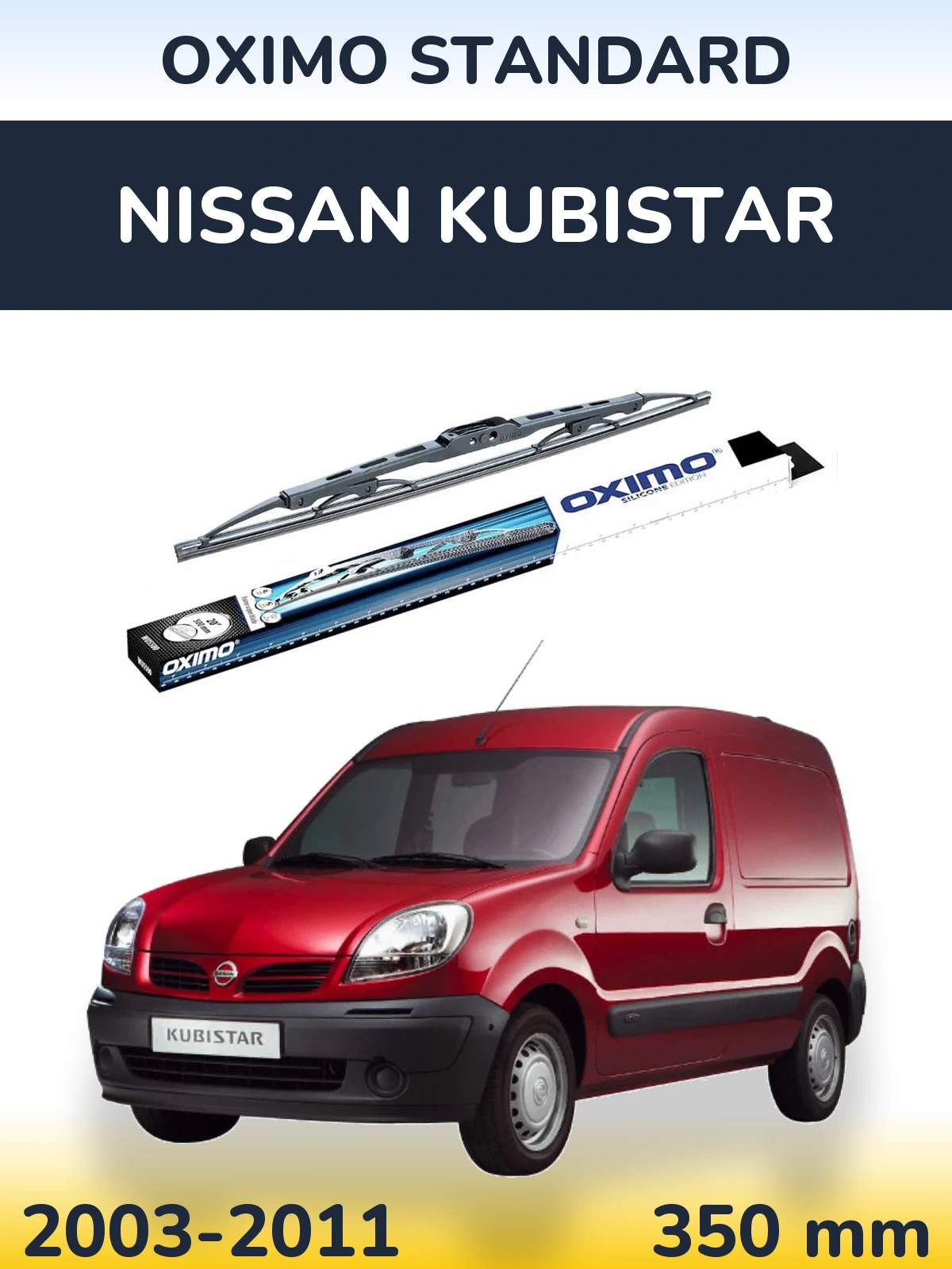 Tylna wycieraczka Oximo Standard 350 mm do Nissan Kubistar 2003-2011
