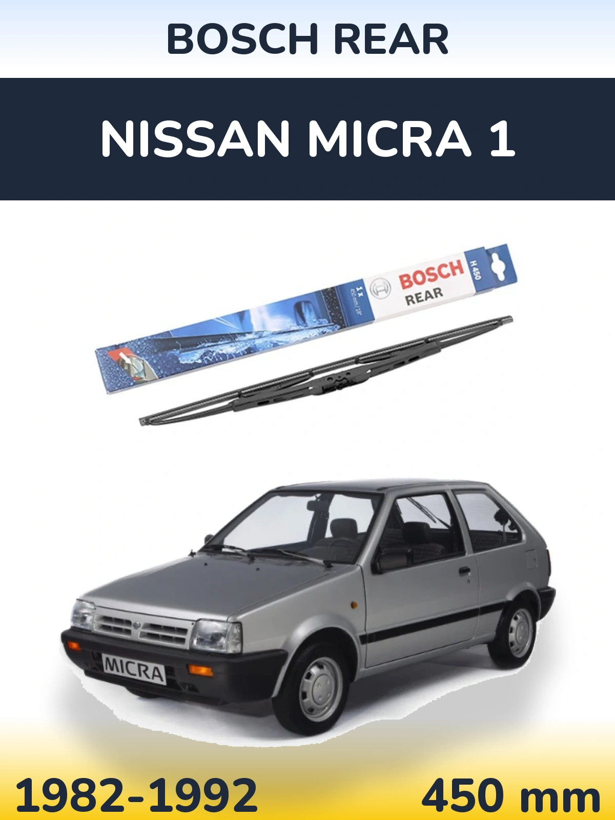 Tylna wycieraczka BOSCH Rear 450 mm do Nissan Micra 1 1982-1992