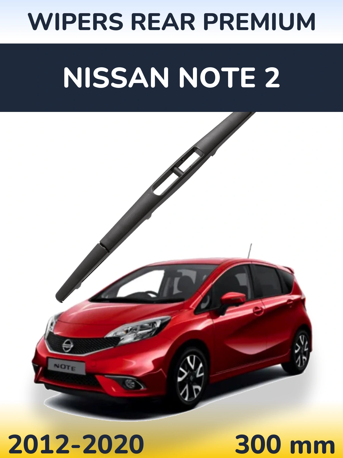Rear wiper blade WIPERS REAR PREMIUM 300 mm for Nissan Note 2 2012-2020