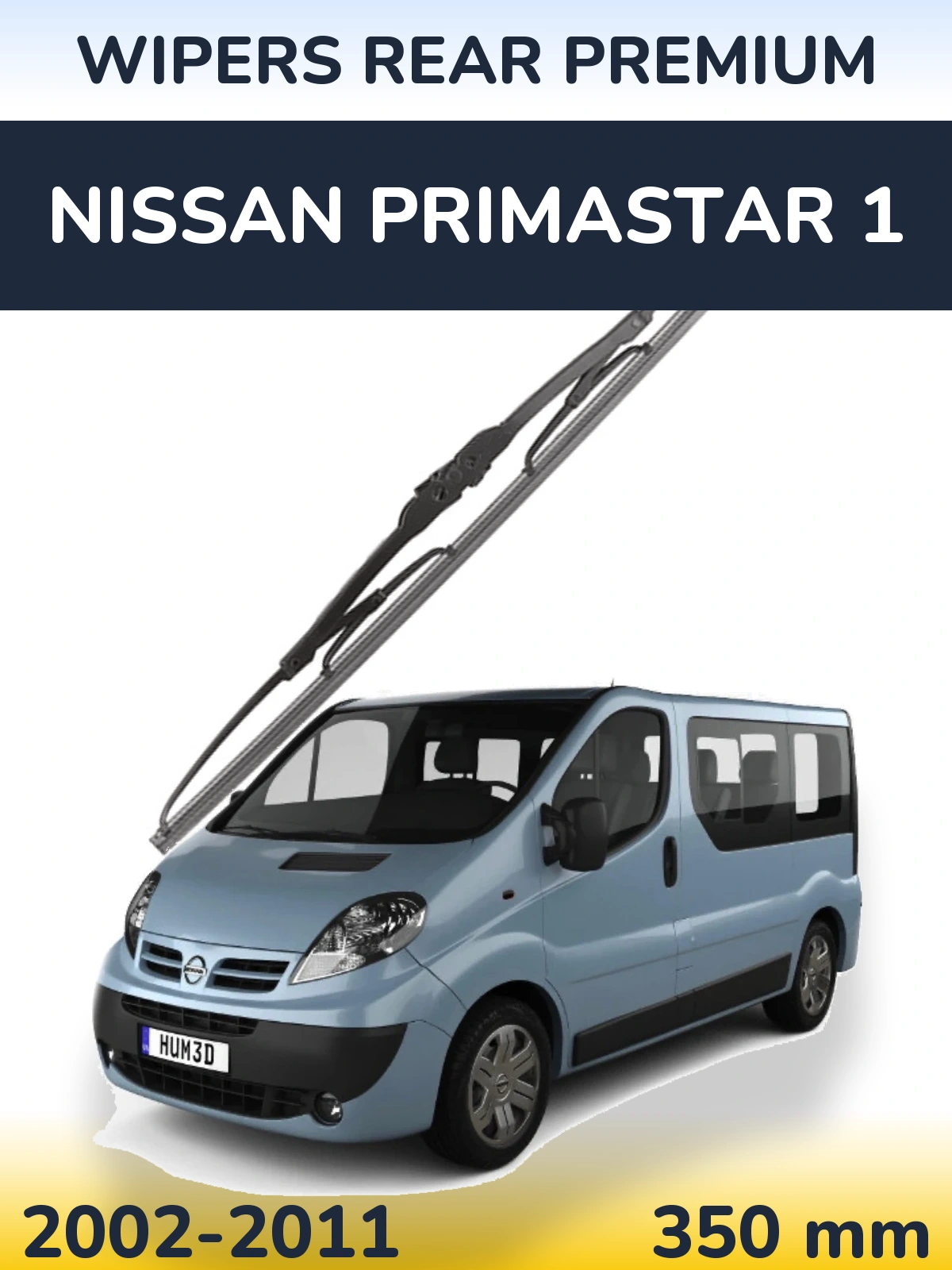 Tylna wycieraczka WIPERS REAR PREMIUM 350 mm do Nissan Primastar 1 2002-2011