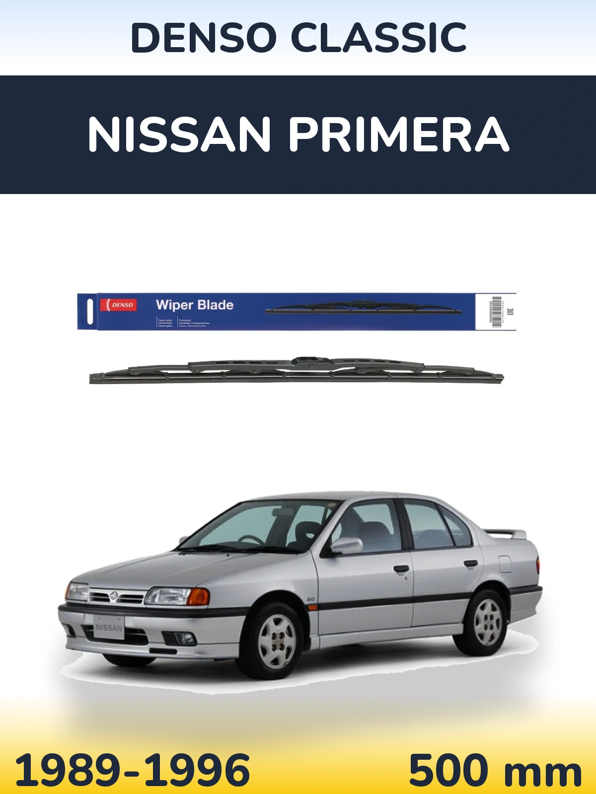 Tylna wycieraczka Denso Classic 500 mm do Nissan Primera 1989-1996