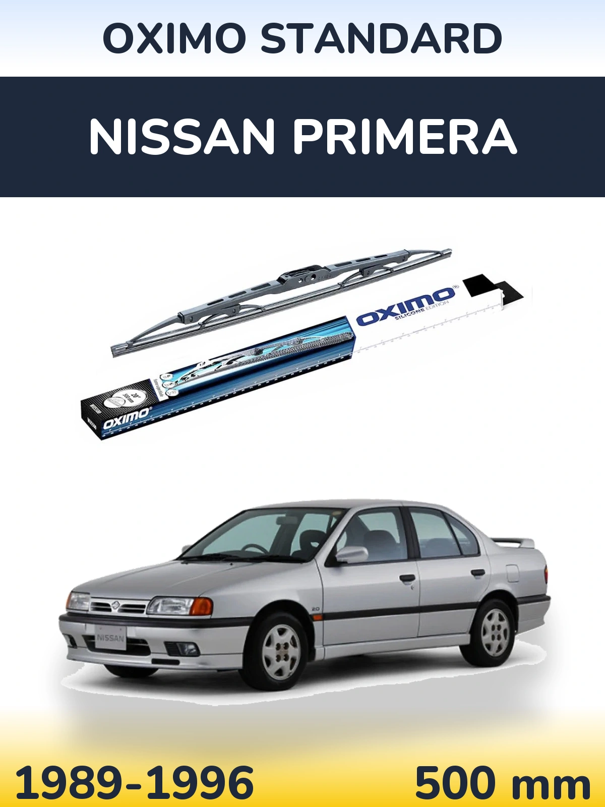 Tylna wycieraczka Oximo Standard 500 mm do Nissan Primera 1989-1996