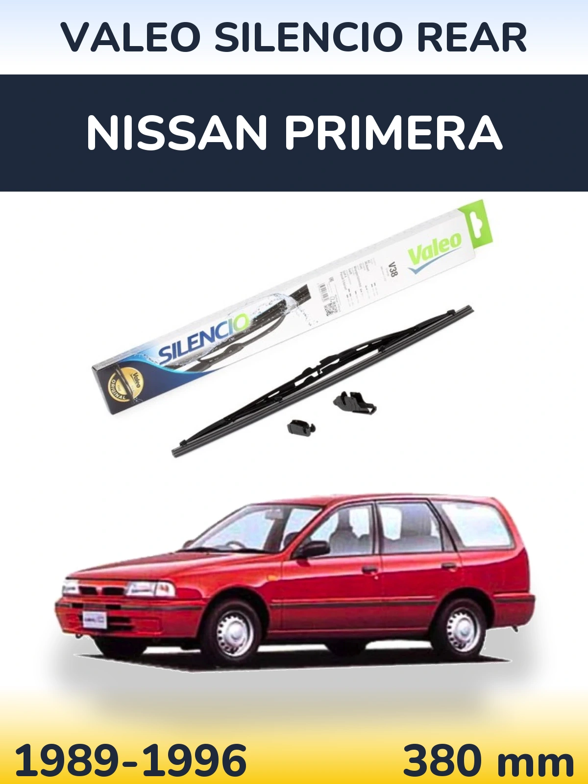 Задня щітка Valeo Silencio Rear 380 мм для Nissan Primera 1989-1996