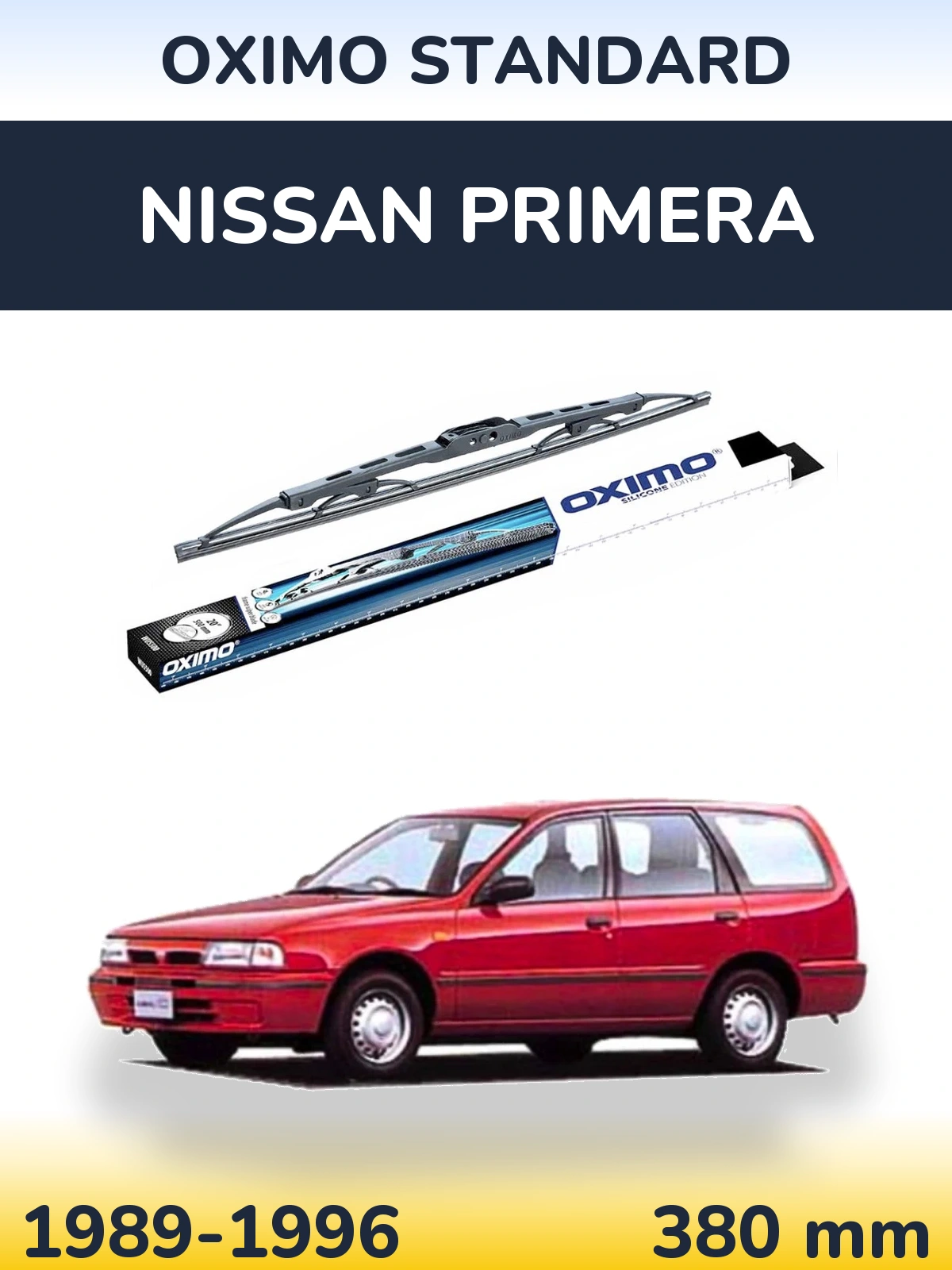 Tylna wycieraczka Oximo Standard 375 mm do Nissan Primera 1989-1996