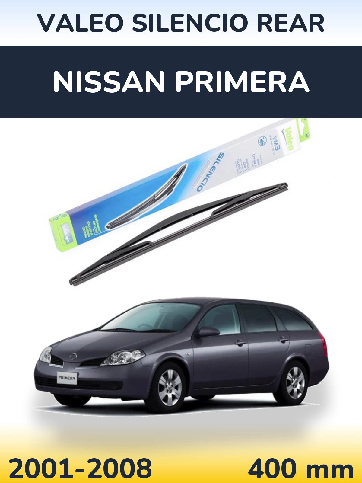 Задний дворник Valeo Silencio Rear 400 мм для Nissan Primera 2001-2008