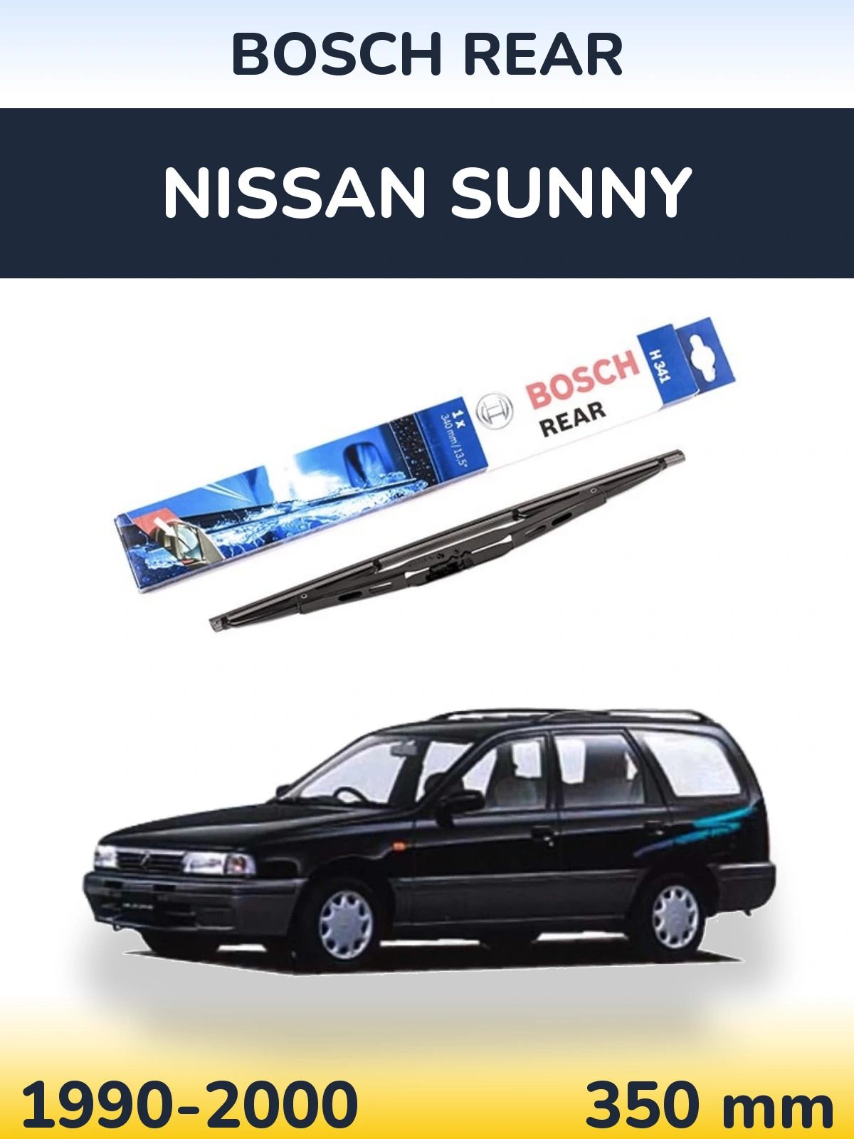 Tylna wycieraczka BOSCH Rear 340 mm do Nissan Sunny 1990-2000