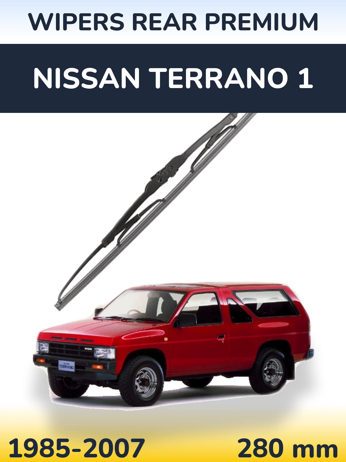 Rear wiper blade WIPERS REAR PREMIUM 280 mm for Nissan Terrano 1 1985-2007