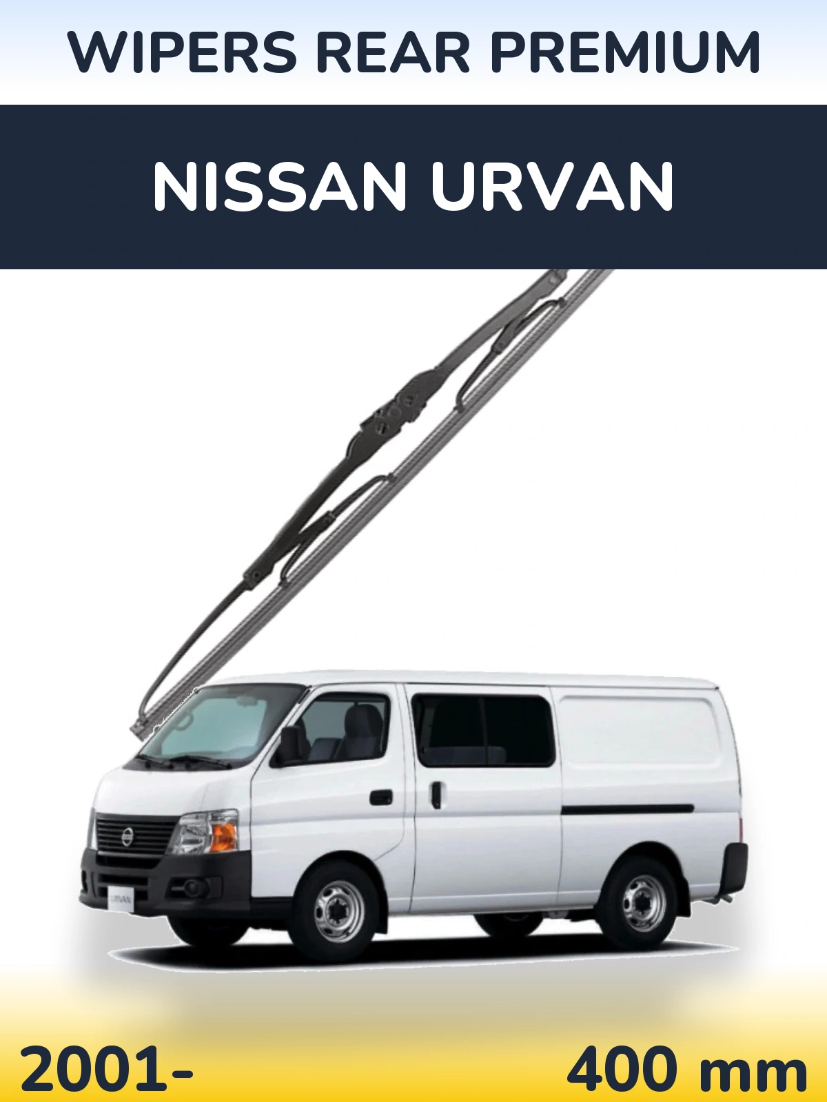 Tylna wycieraczka WIPERS REAR PREMIUM 400 mm do Nissan Urvan 2001-2026