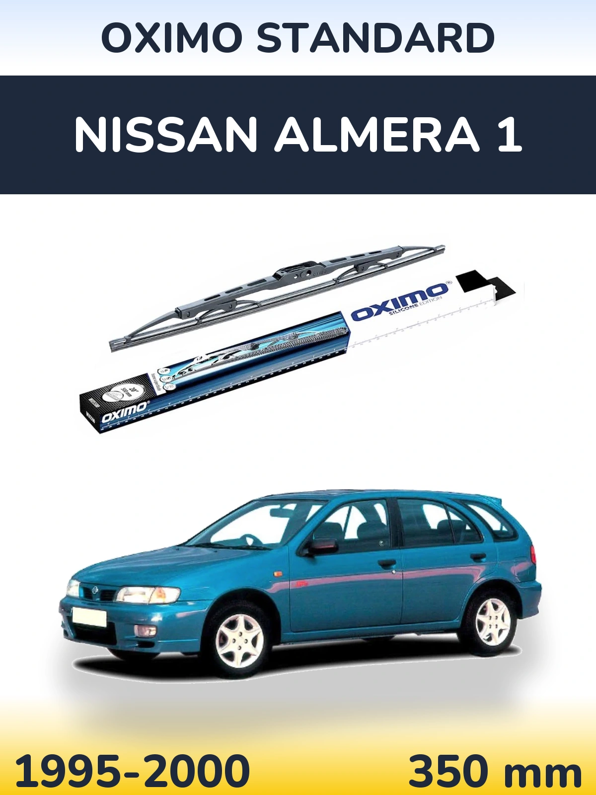 Tylna wycieraczka Oximo Standard 350 mm do Nissan Almera 1 1995-2000