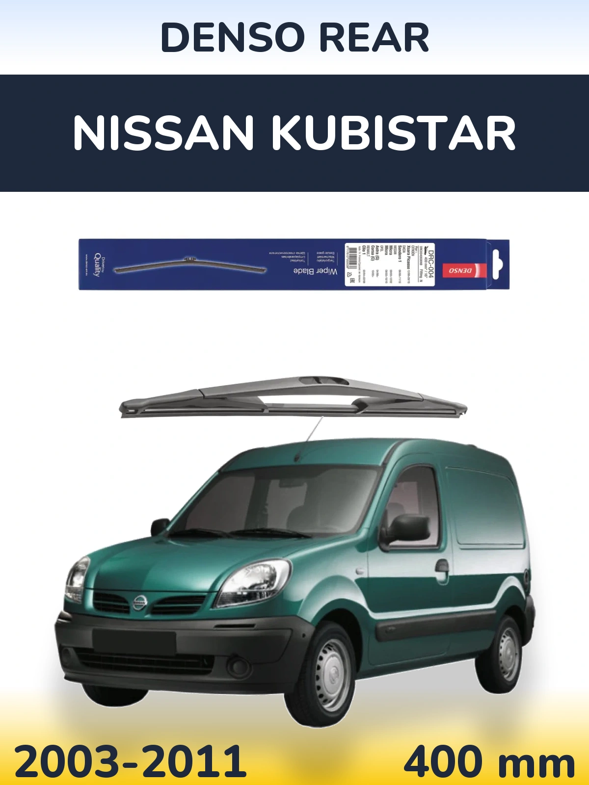 Tylna wycieraczka Denso Rear 400 mm do Nissan Kubistar 2003-2011