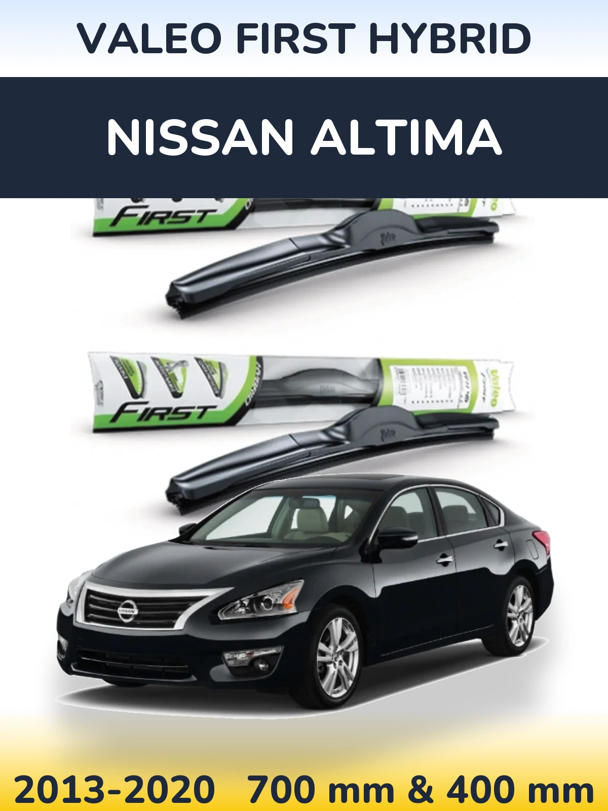 Komplet przednich wycieraczek Valeo First Hybrid 700 & 400 mm do Nissan Altima 2013-2020