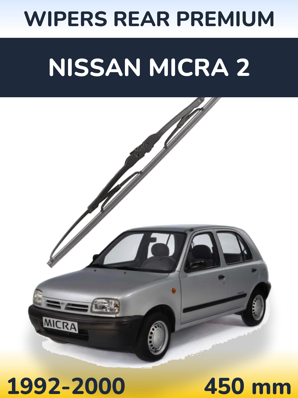 Tylna wycieraczka WIPERS REAR PREMIUM 450 mm do Nissan Micra 2 1992-2000