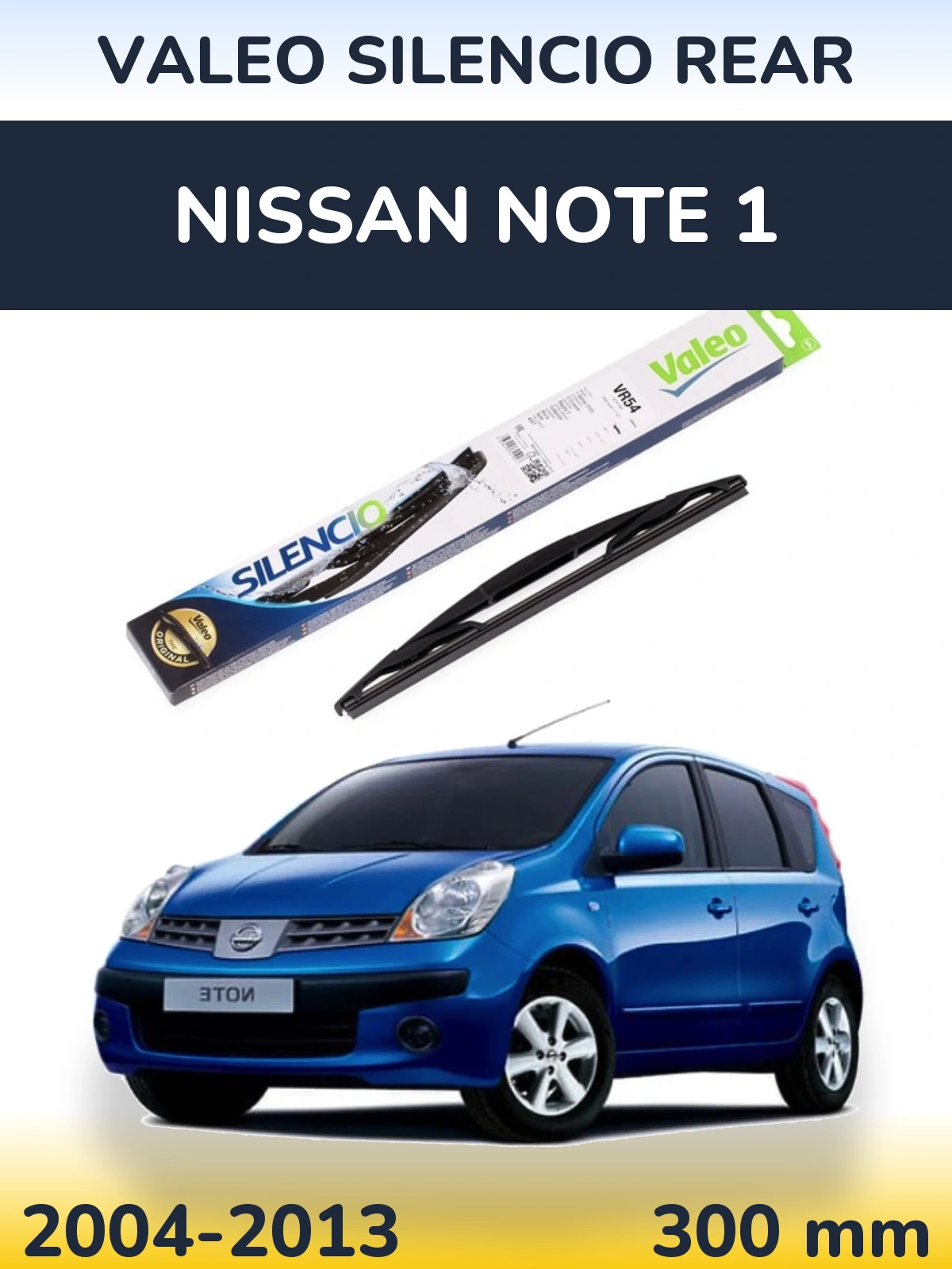 Задний дворник Valeo Silencio Rear 300 мм для Nissan Note 1 2004-2013