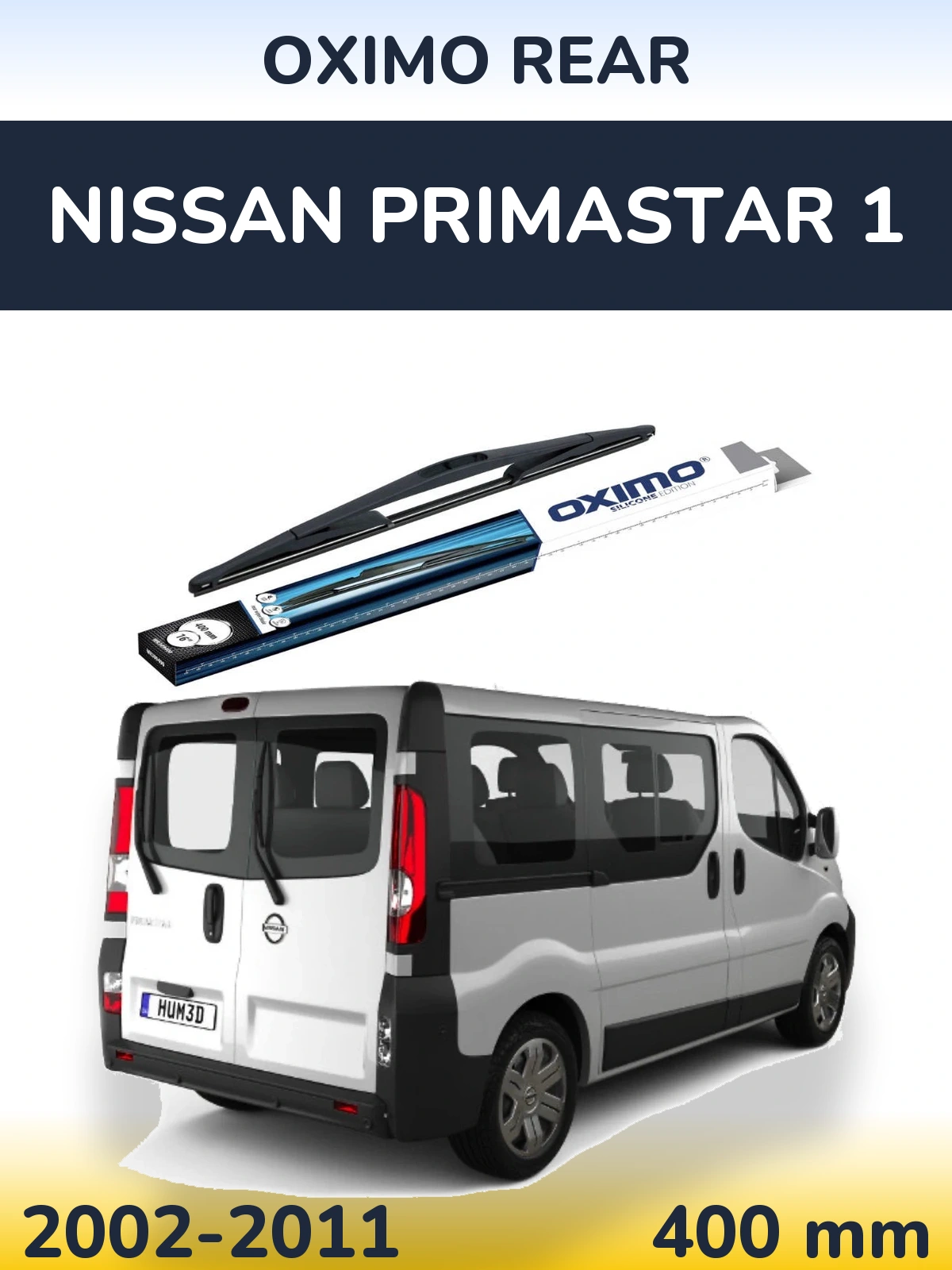Rear wiper blade Oximo Rear 400 mm for Nissan Primastar 1 2002-2011