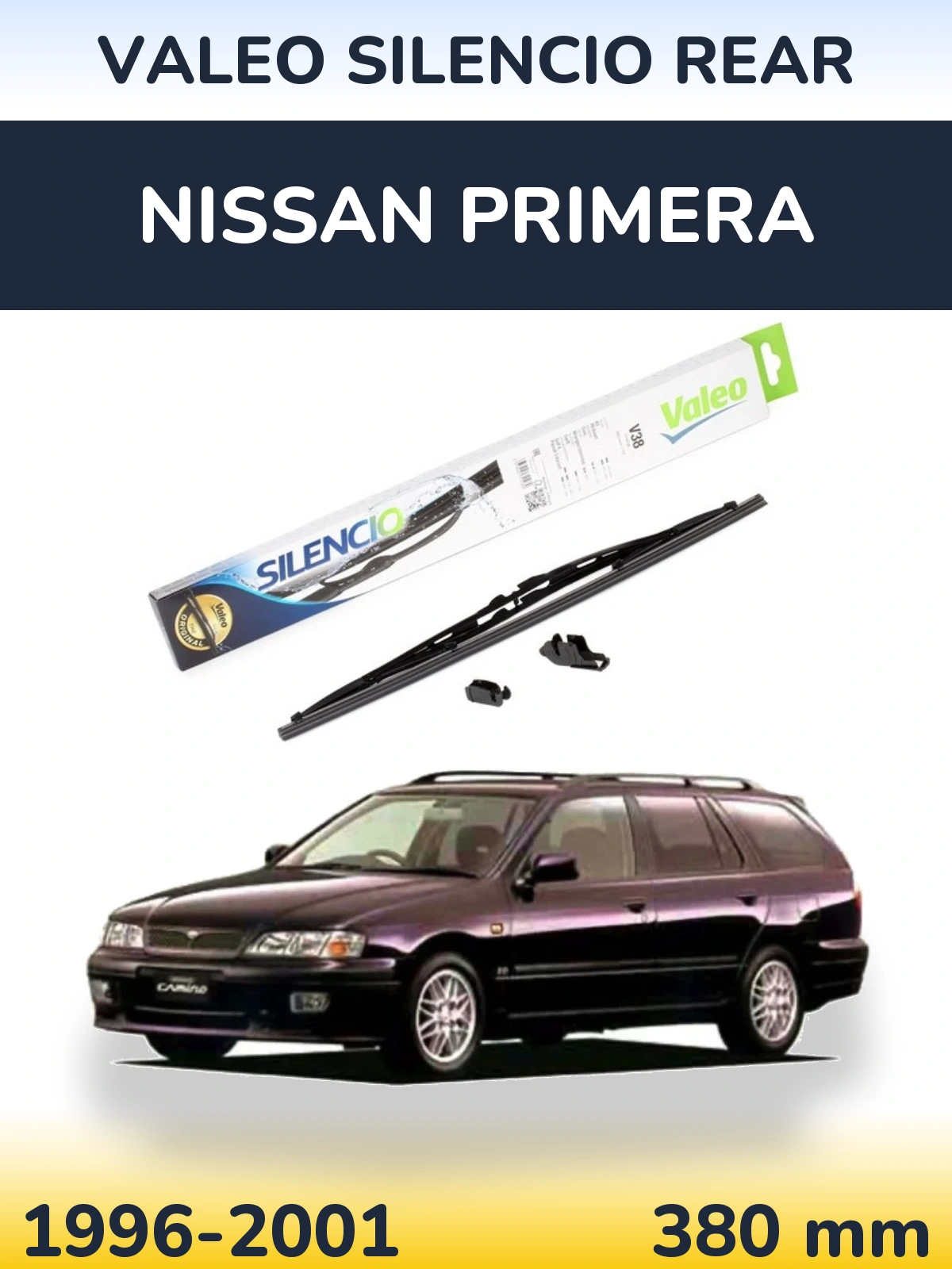 Задний дворник Valeo Silencio Rear 380 мм для Nissan Primera 1996-2001